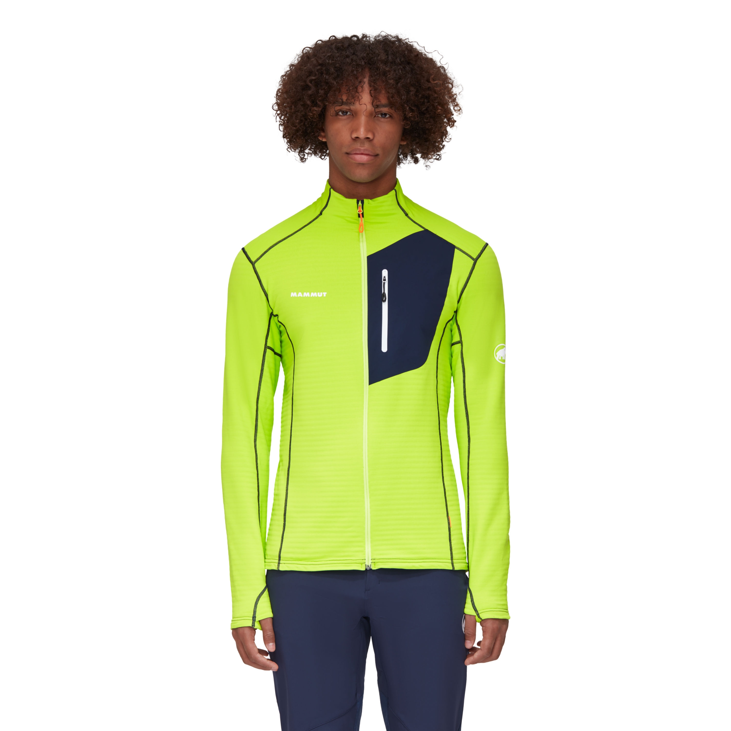 MAMMUT Taiss Light ML Jacket Men HIGHLIME-MARINE – Bild 8