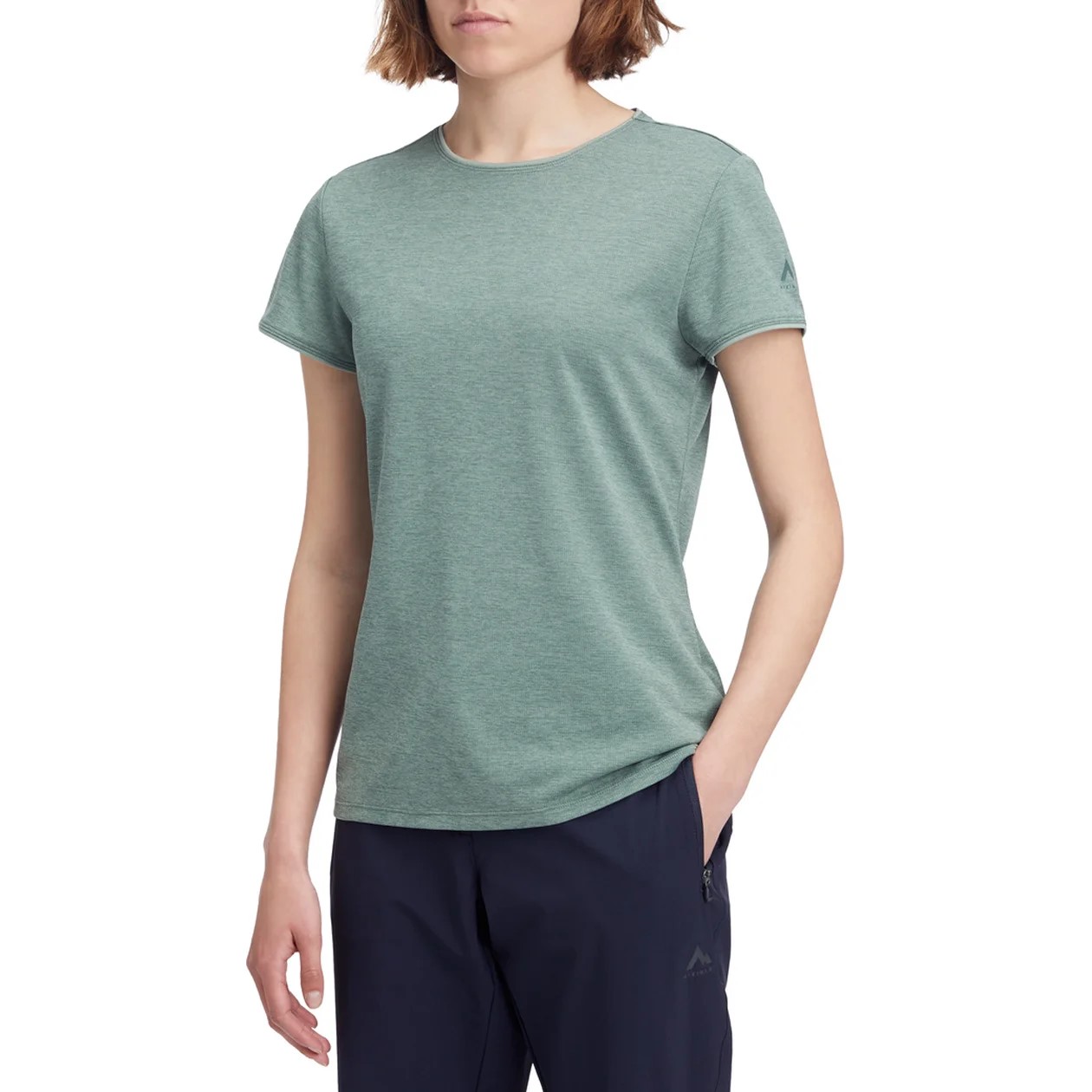 McKINLEY Da.-T-Shirt Hunu W MELANGE/GREEN SMOKE – Bild 2