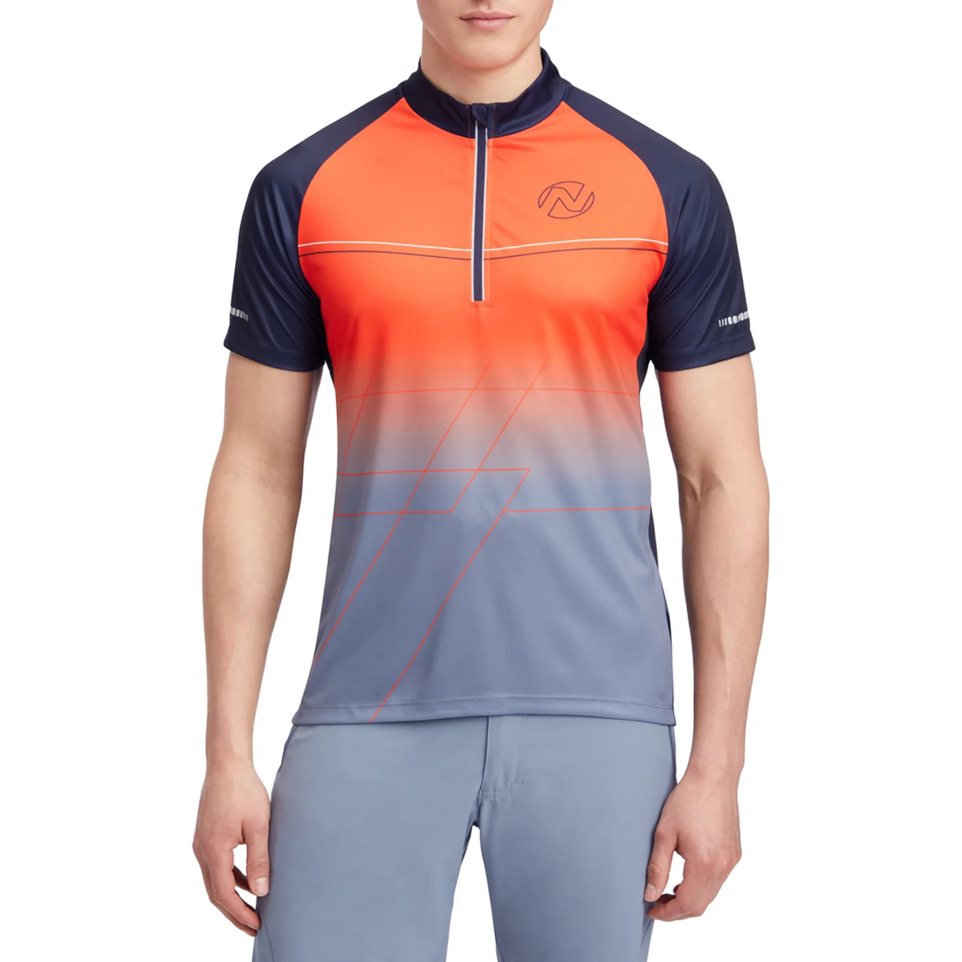 NAKAMURA He.-Fahrrad-Trikot Fedor II M BLUE DARK/RED – Bild 2