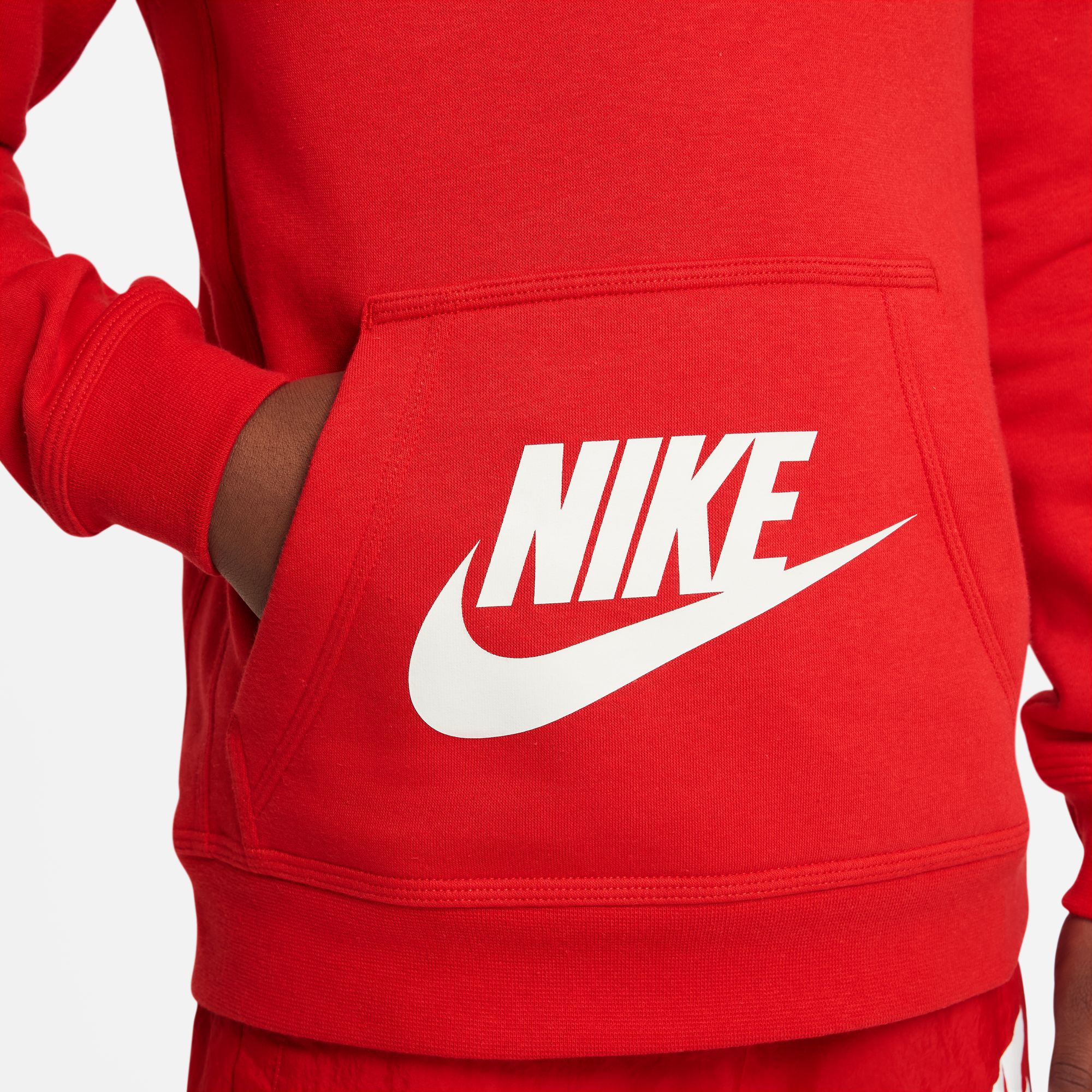 NIKE B NSW SI FLC PO HOODIE BB UNIVERSITY RED – Bild 4
