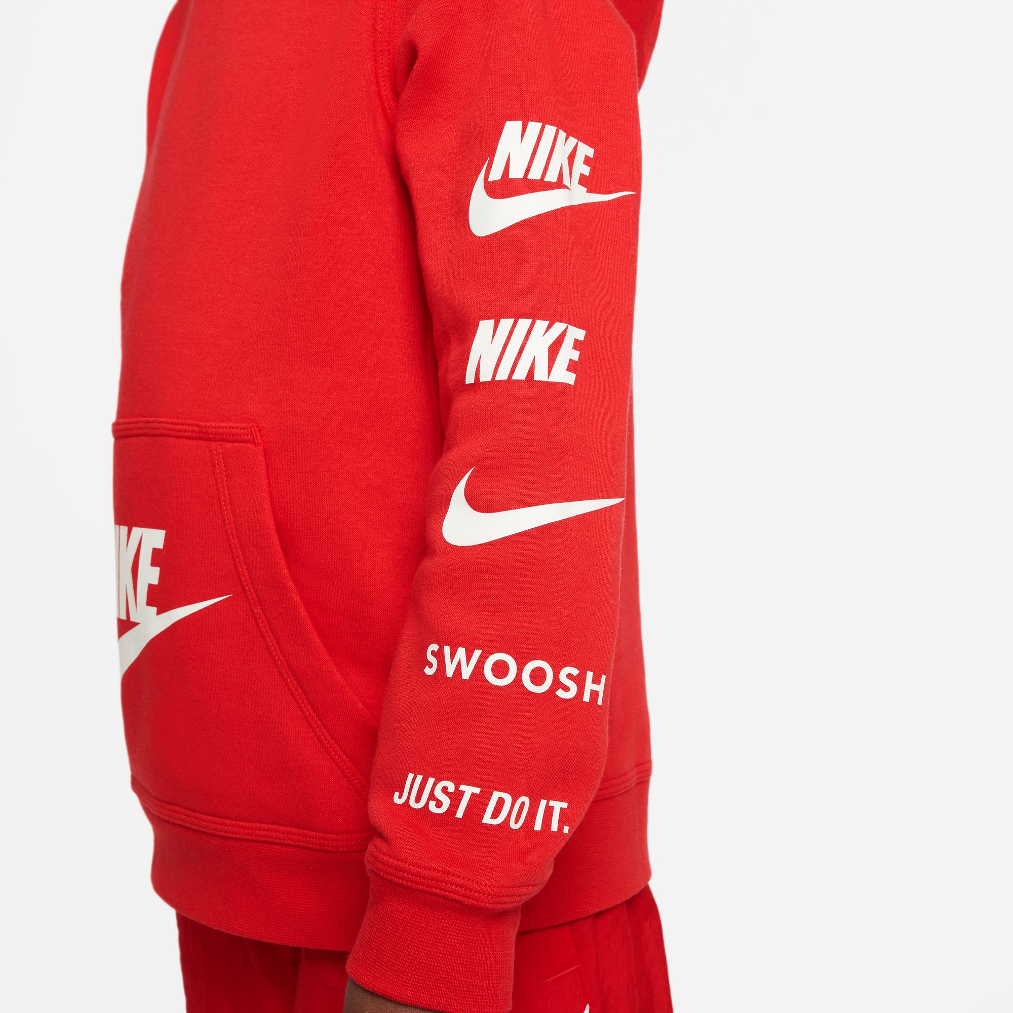 NIKE B NSW SI FLC PO HOODIE BB UNIVERSITY RED – Bild 5