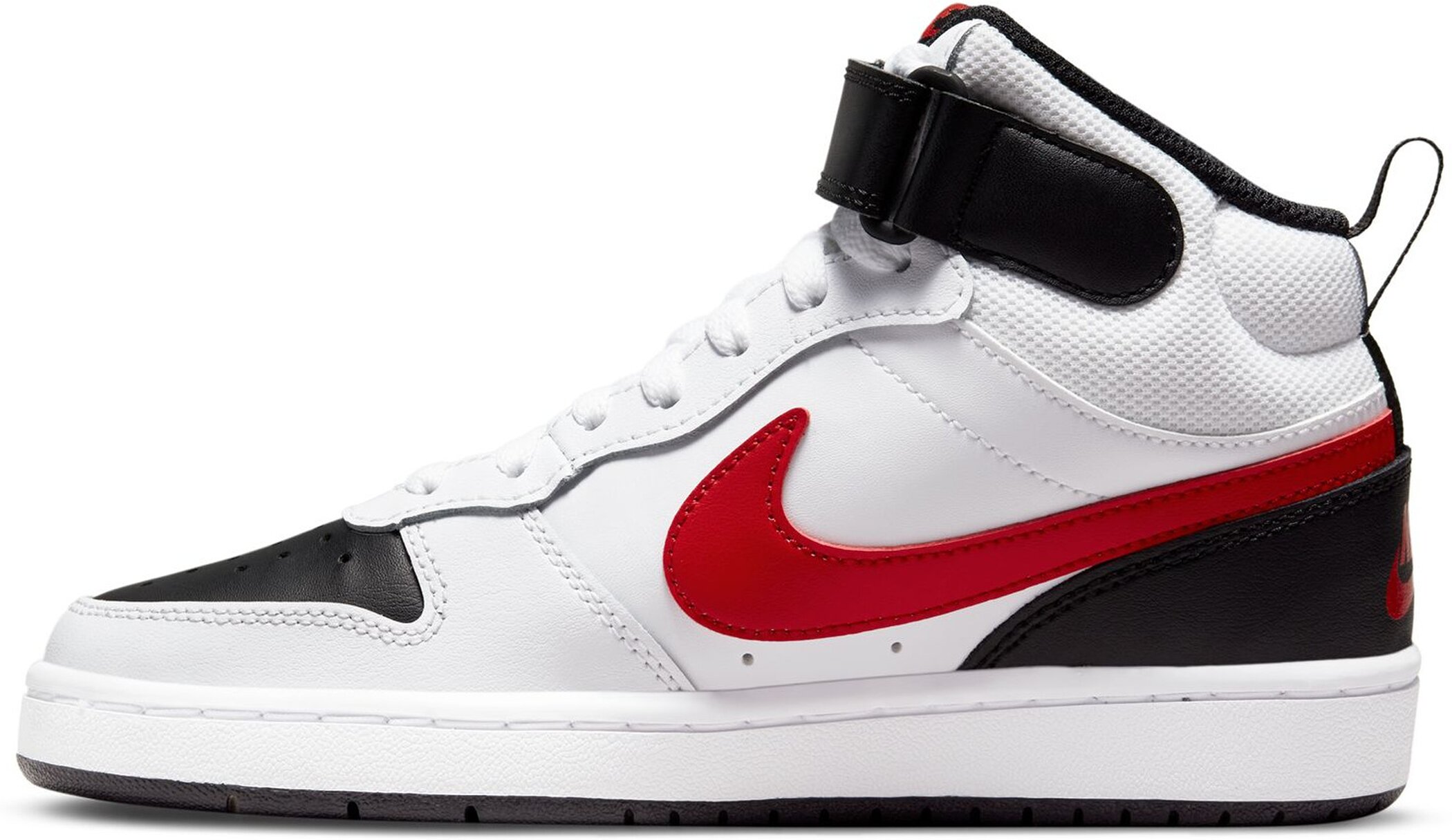 NIKE COURT BOROUGH MID 2 (GS) WHITE/UNIVERSITY RED-BLACK – Bild 8