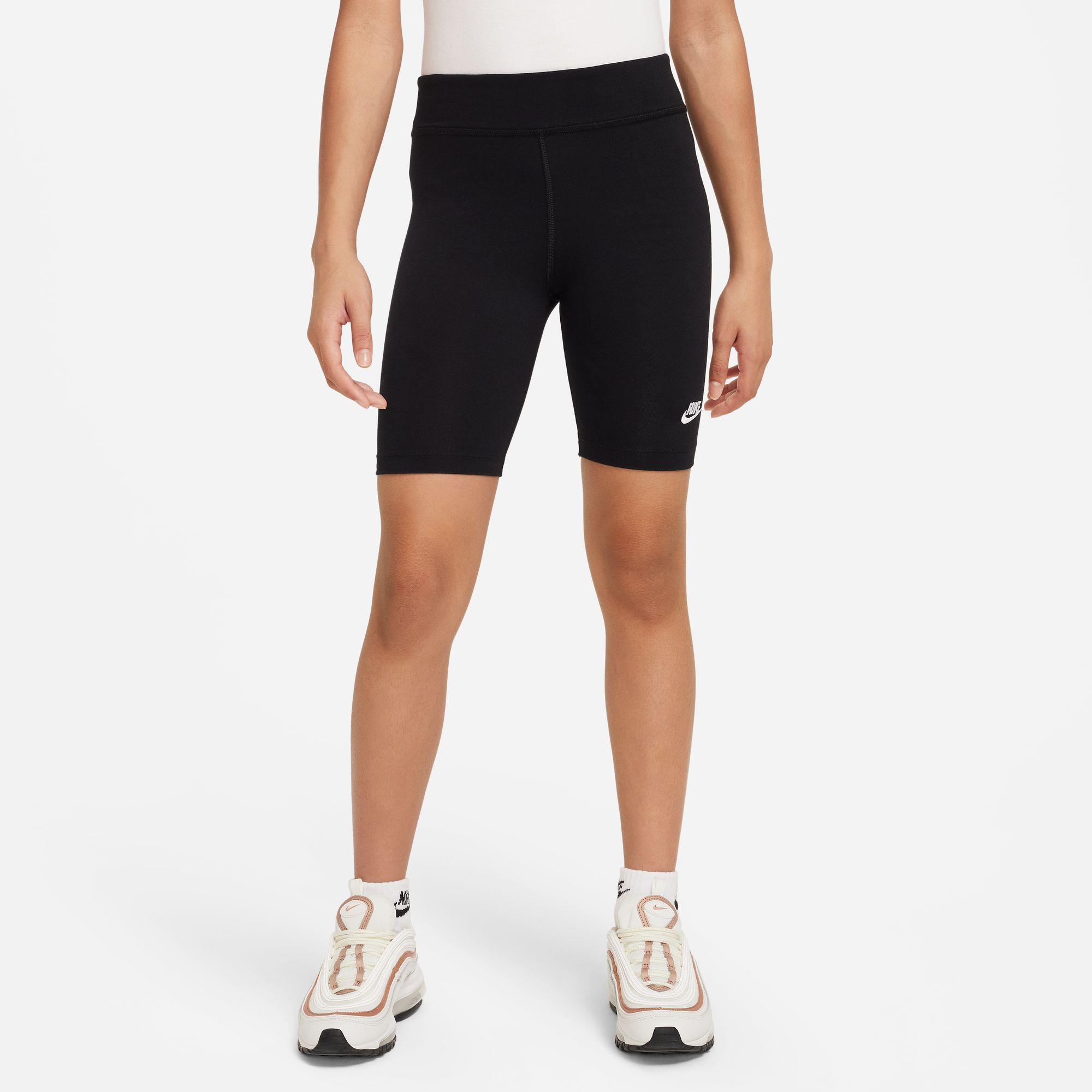 NIKE G NSW 7 IN BIKE SHORT BLACK/WHITE