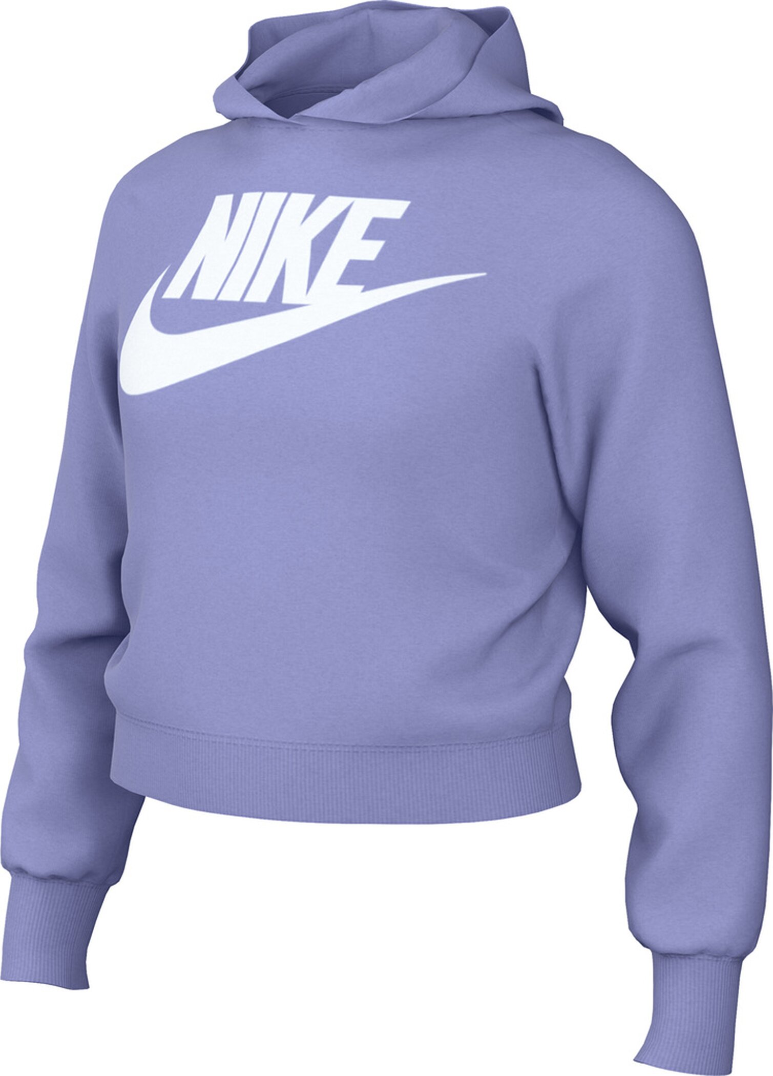 NIKE G NSW CLUB FT CROP HOODIE HBR