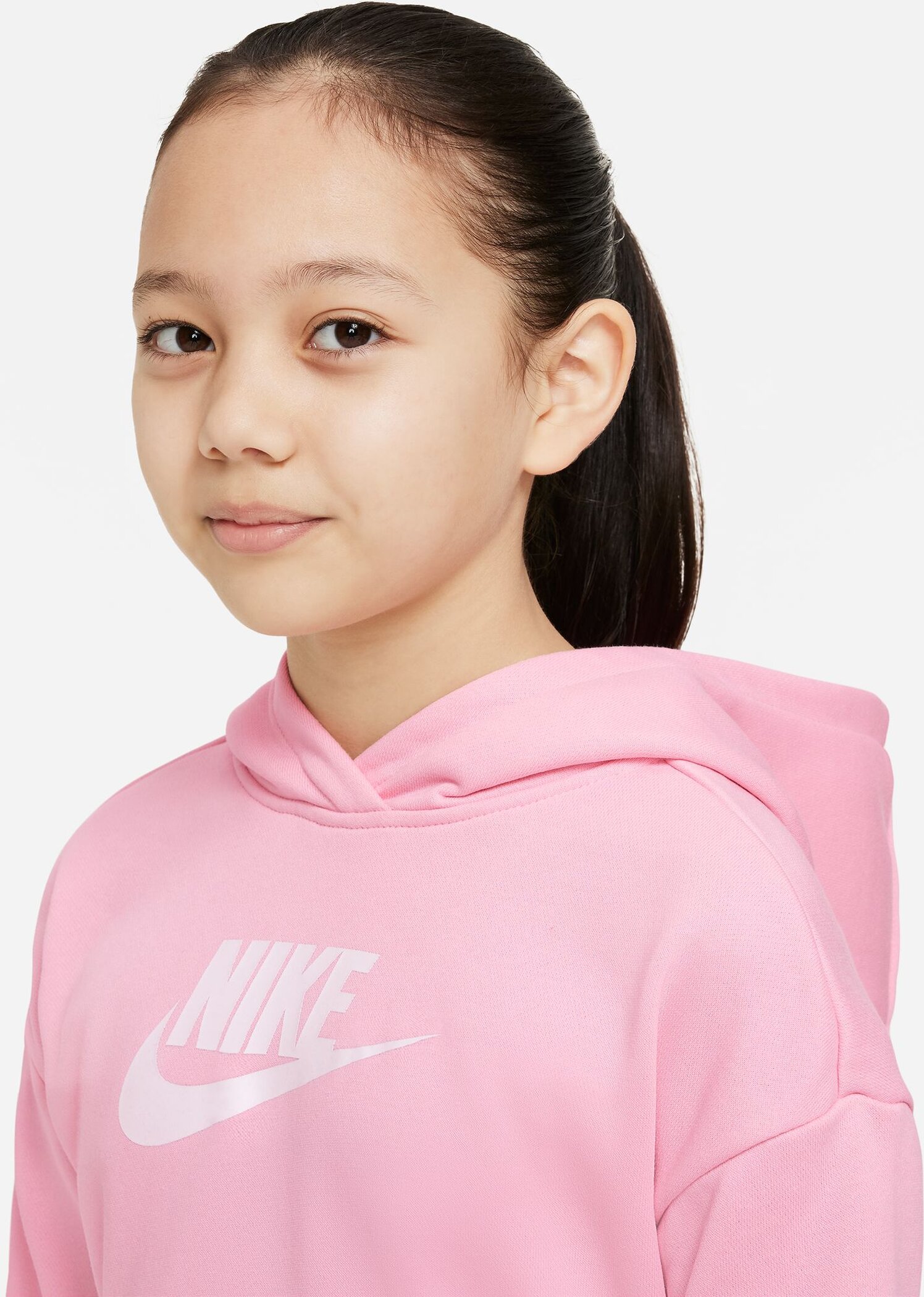 NIKE G NSW CLUB FT CROP HOODIE HBR – Bild 3