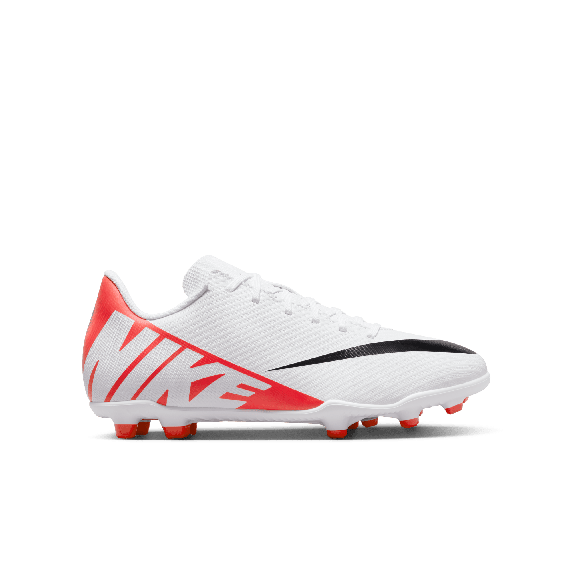 NIKE JR VAPOR 15 CLUB FG/MG BRIGHT CRIMSON/WHITE-BLACK