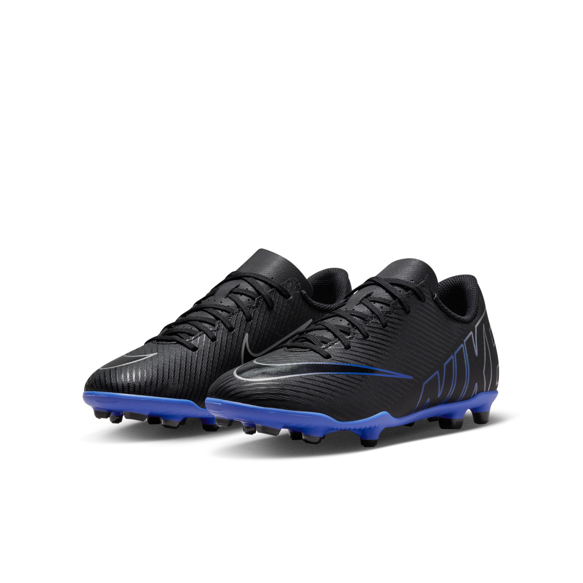 NIKE JR VAPOR 15 CLUB FG/MG BLACK/CHROME-HYPER ROYAL – Bild 3