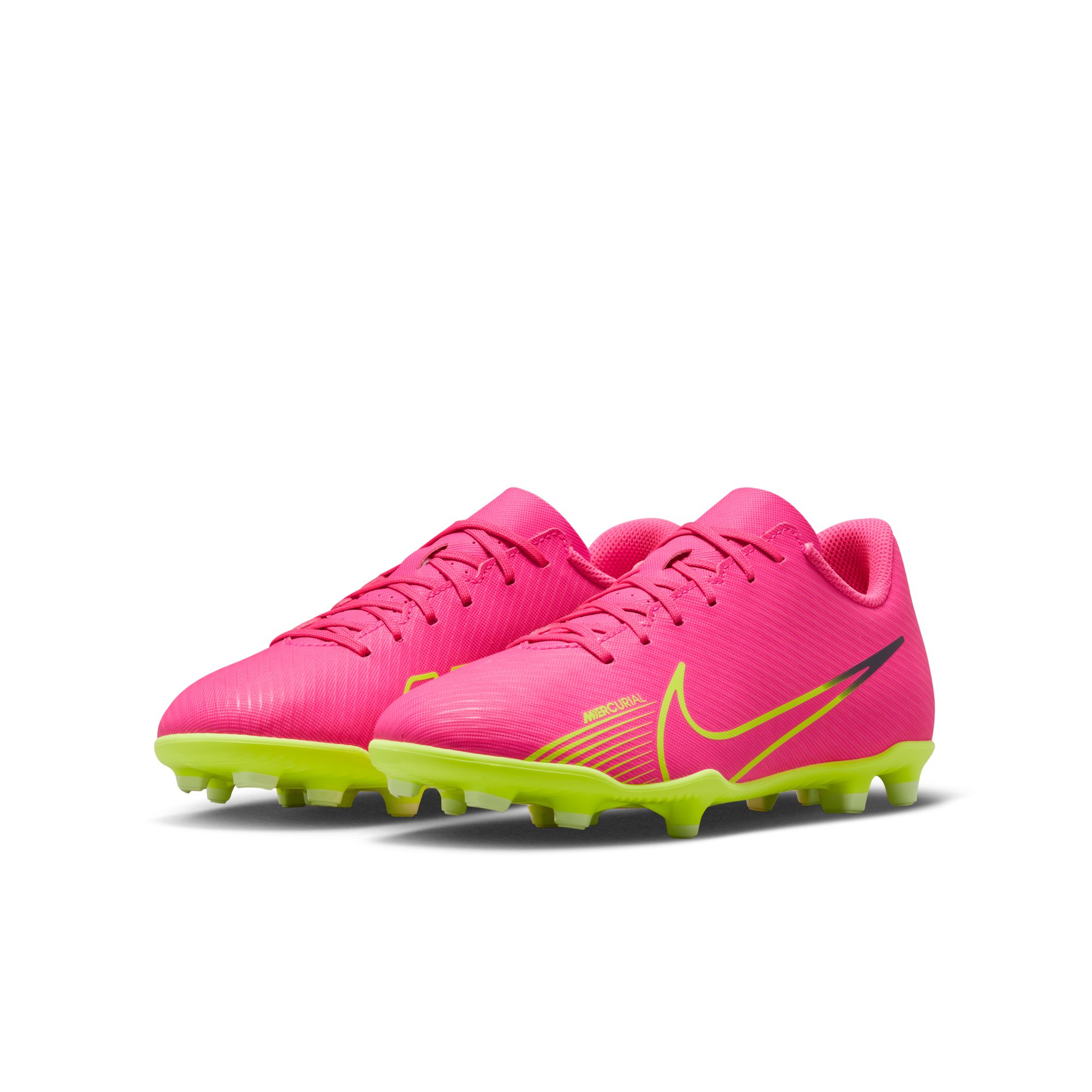 NIKE JR VAPOR 15 CLUB FG/MG PINK BLAST/VOLT-GRIDIRON – Bild 3