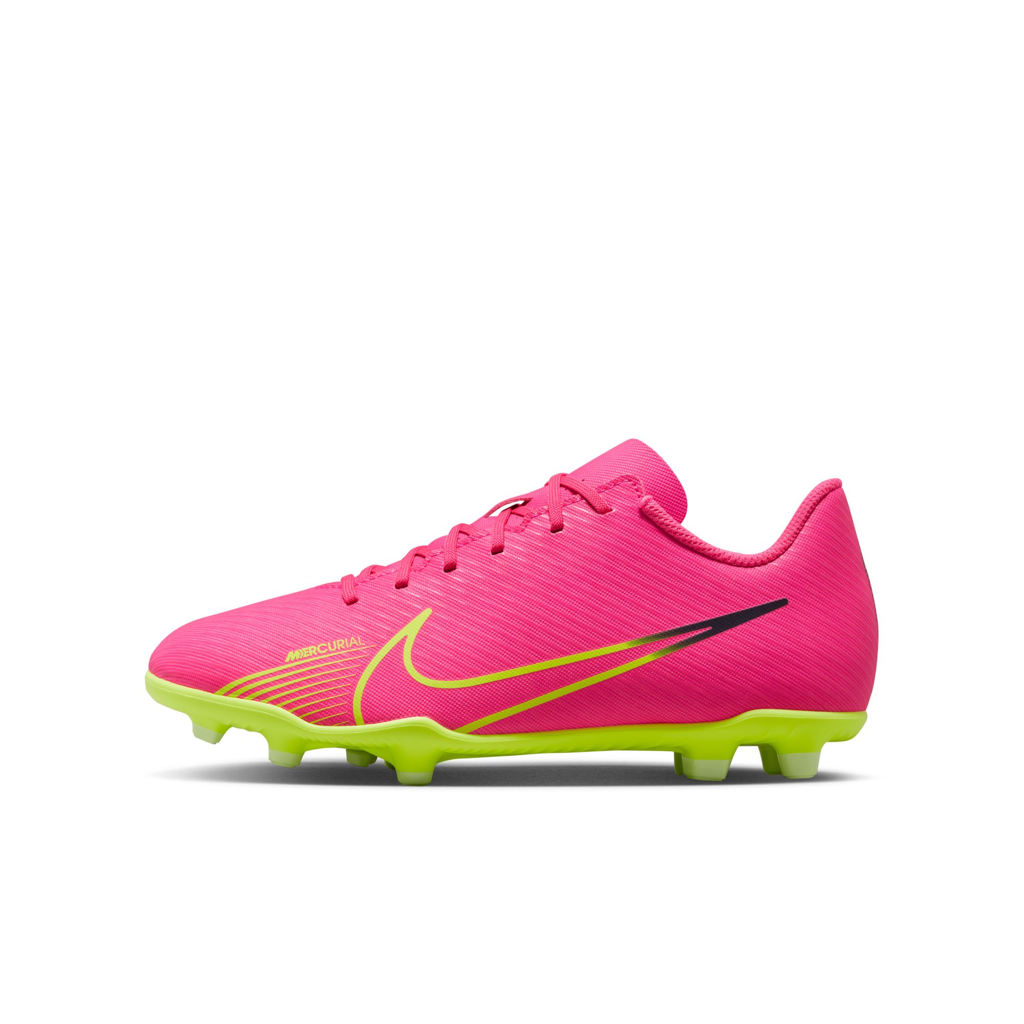NIKE JR VAPOR 15 CLUB FG/MG PINK BLAST/VOLT-GRIDIRON – Bild 5