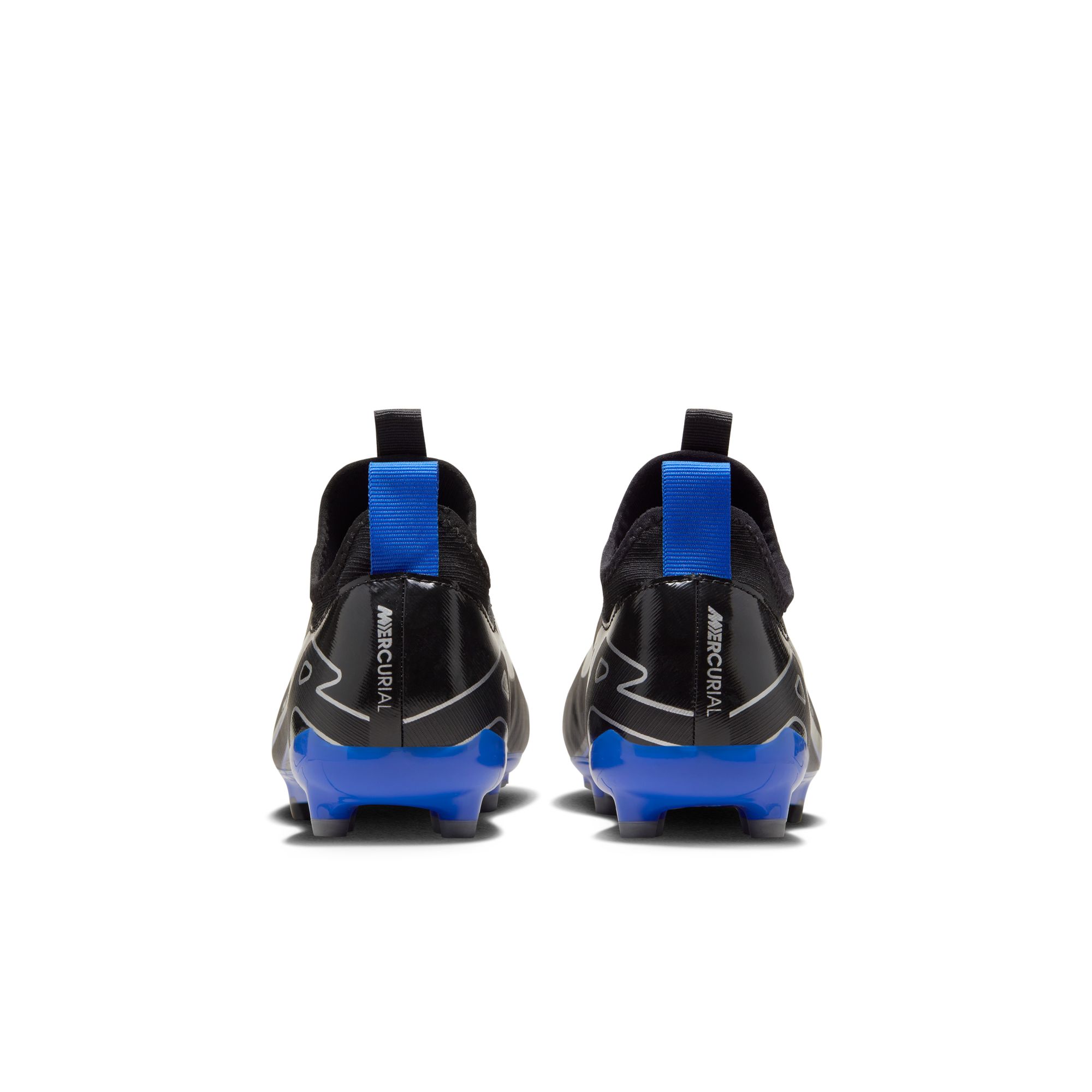 NIKE JR ZOOM VAPOR 15 ACADEMY FG/MG BLACK/CHROME-HYPER ROYAL – Bild 2