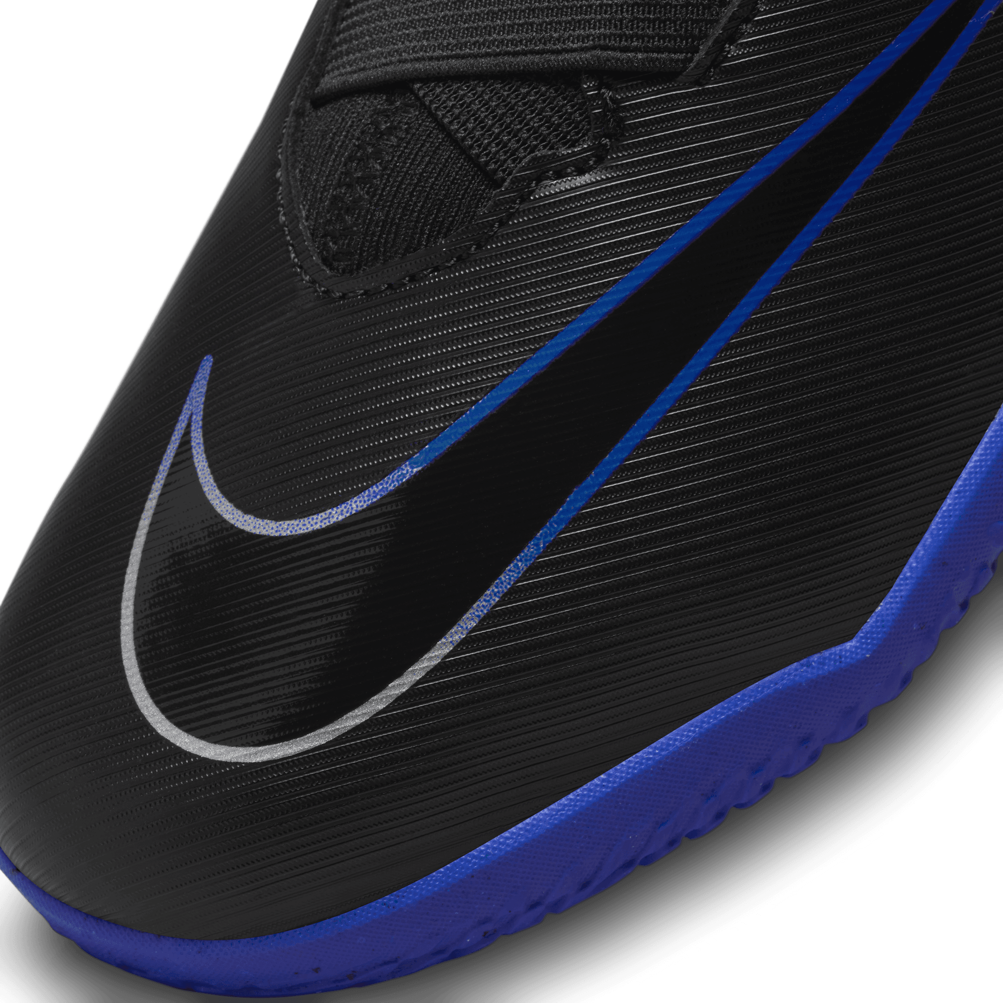 NIKE JR ZOOM VAPOR 15 ACADEMY IC BLACK/CHROME-HYPER ROYAL – Bild 8