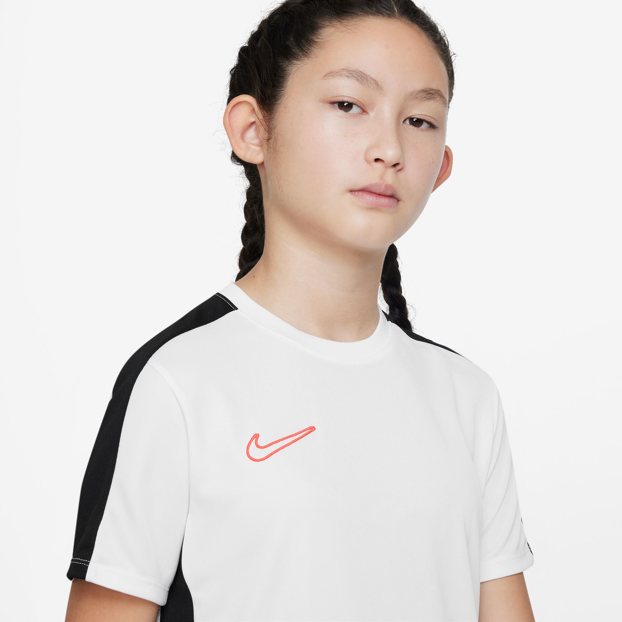 NIKE K NK DF ACD23 TOP SS BR WHITE/BLACK/BRIGHT CRIMSON
