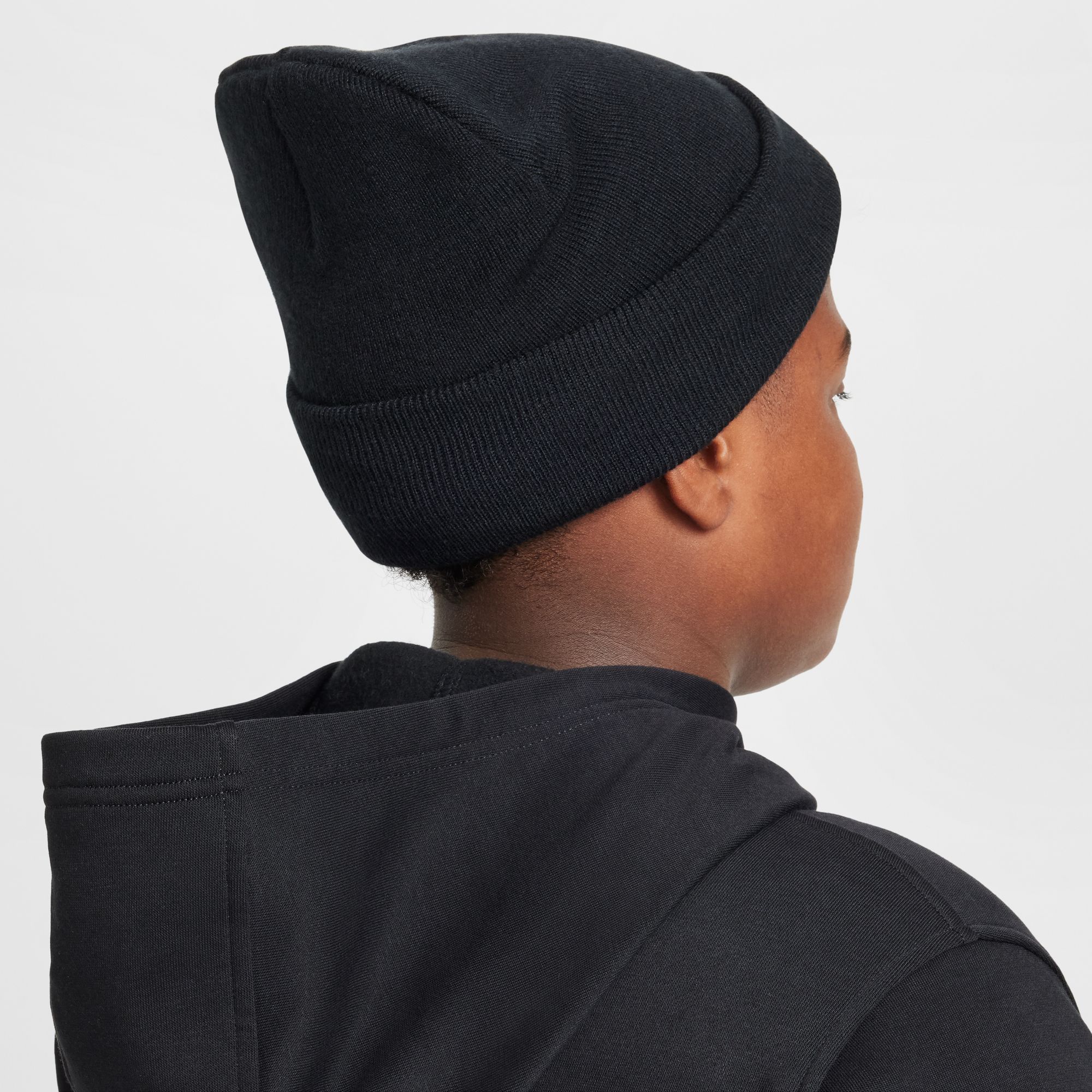 NIKE K NK PEAK BEANIE TC FUT BLACK/WHITE – Bild 2