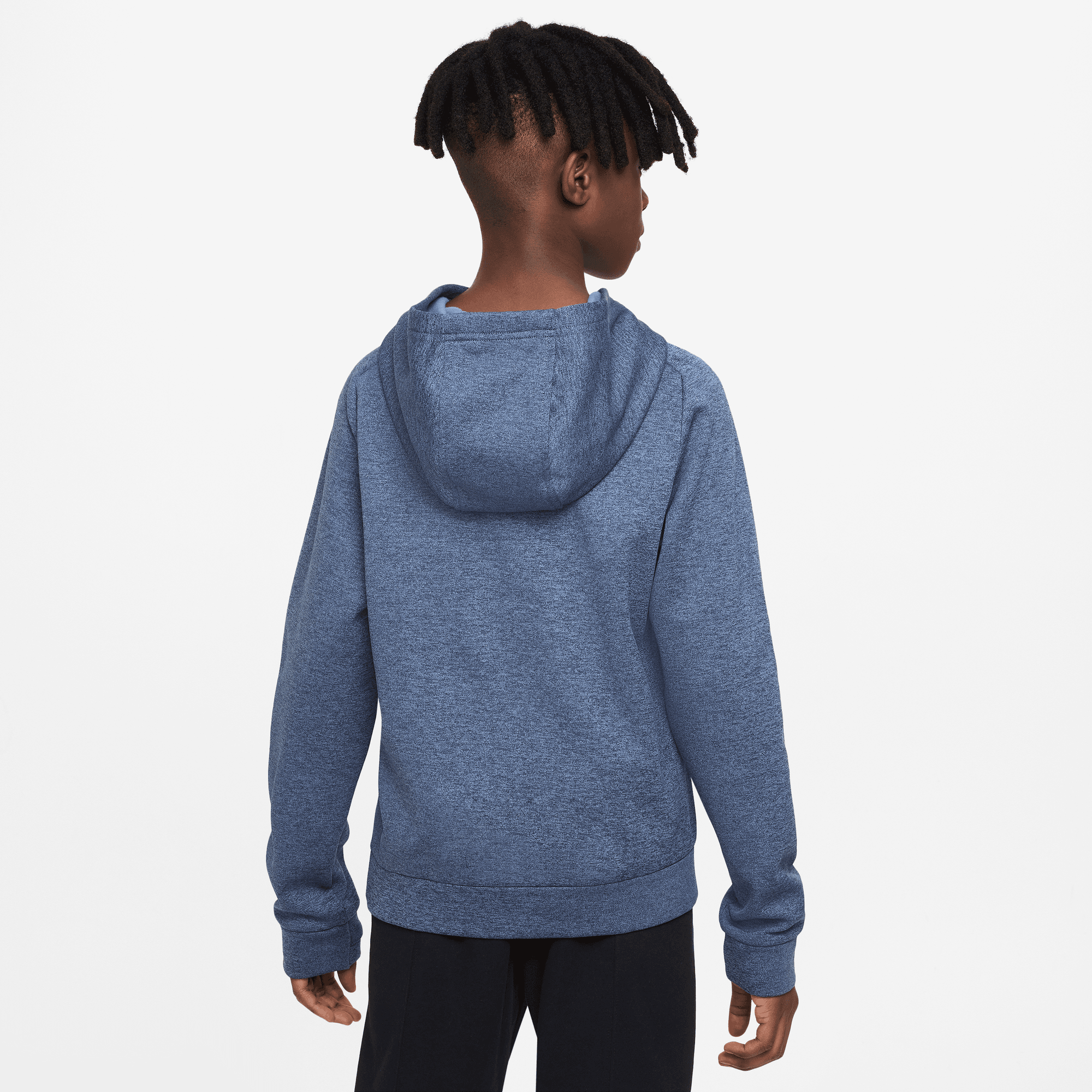 NIKE K NK TF MULTI+ PO HOODIE HBR MIDNIGHT NAVY/DIFFUSED BLUE/WH – Bild 2