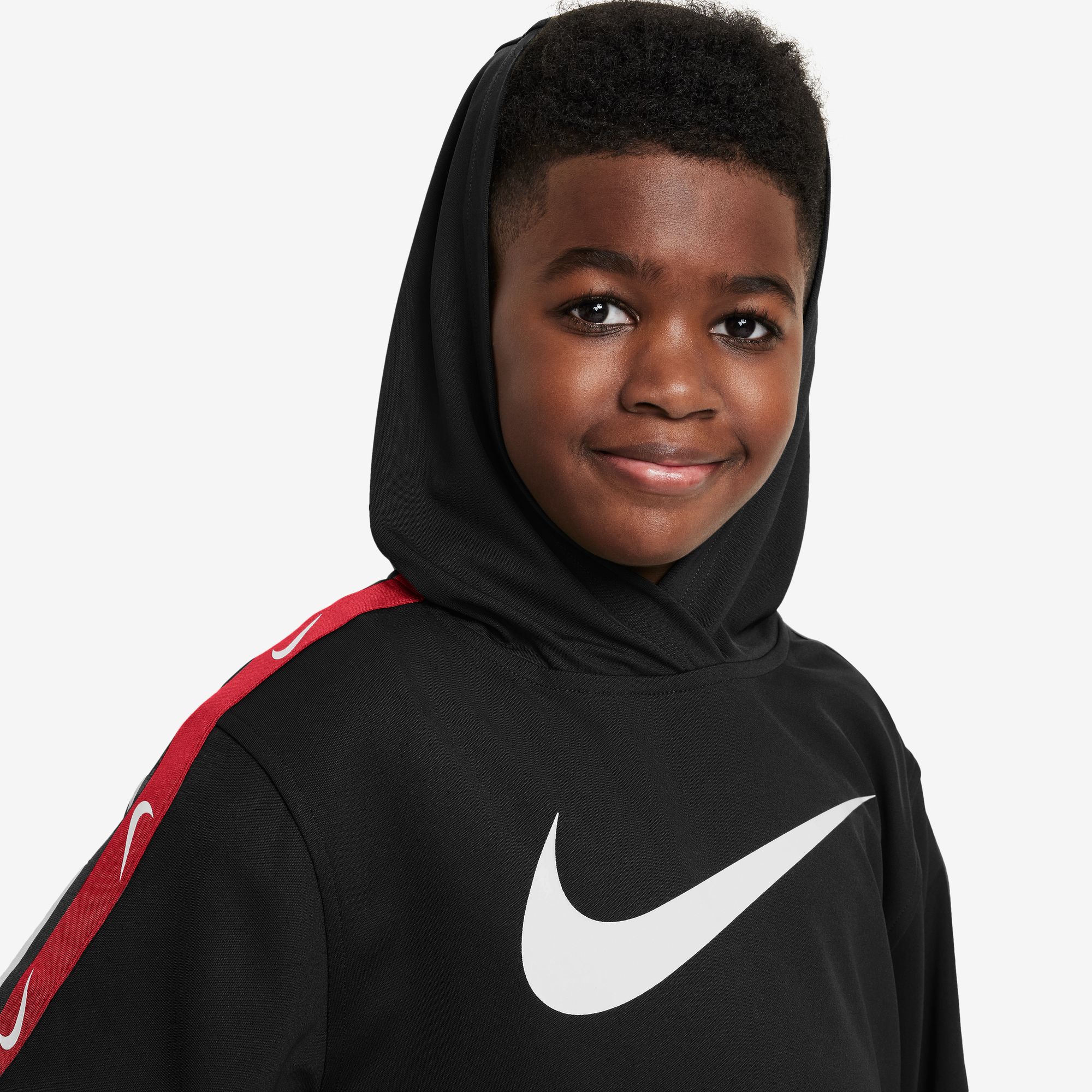 NIKE K NSW CLUB+ POLY PO HOODIE BLACK – Bild 3