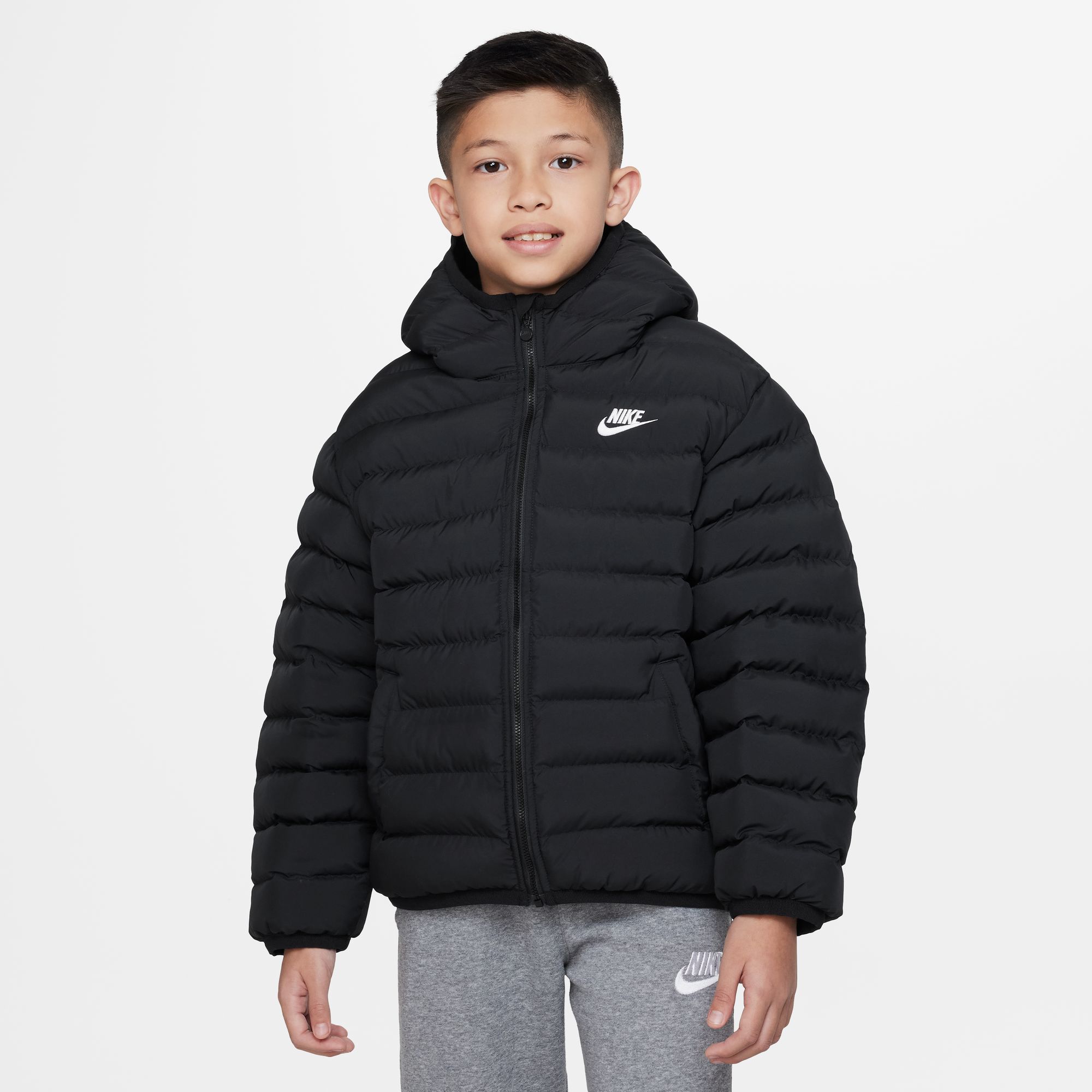 NIKE K NSW LOW SYNFL JKT ADP BLACK/BLACK/WHITE