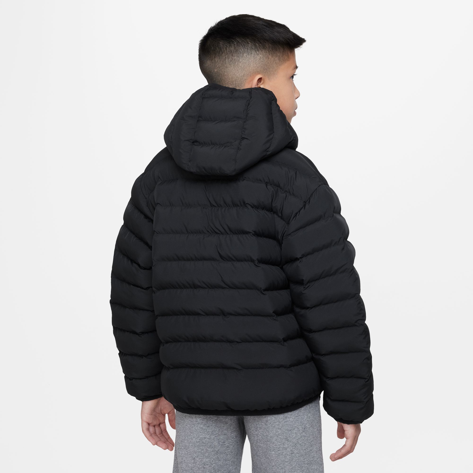 NIKE K NSW LOW SYNFL JKT ADP BLACK/BLACK/WHITE – Bild 2