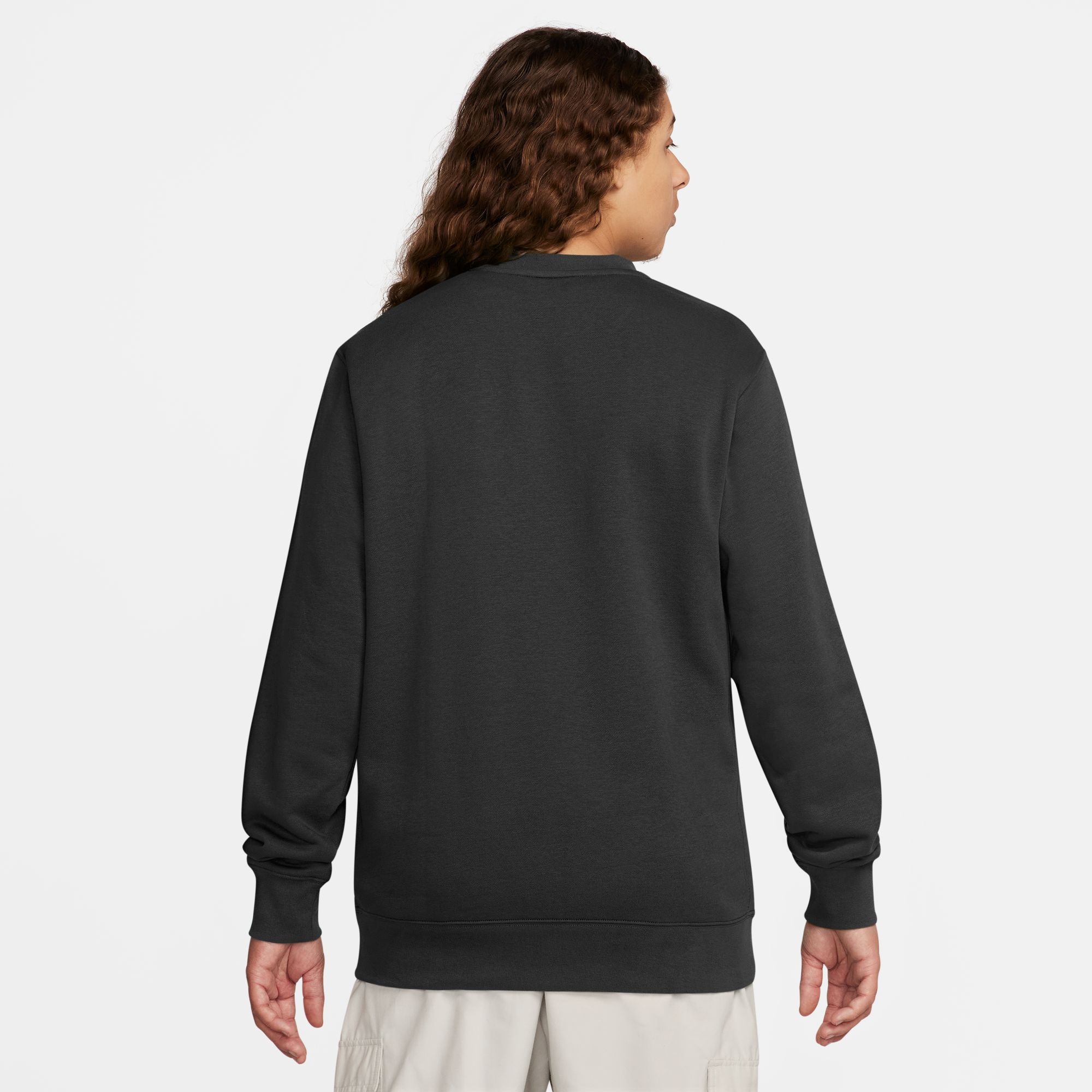 NIKE M NK CLUB BB CREW STACK GX BLACK/SAIL/SAFETY ORANGE – Bild 2