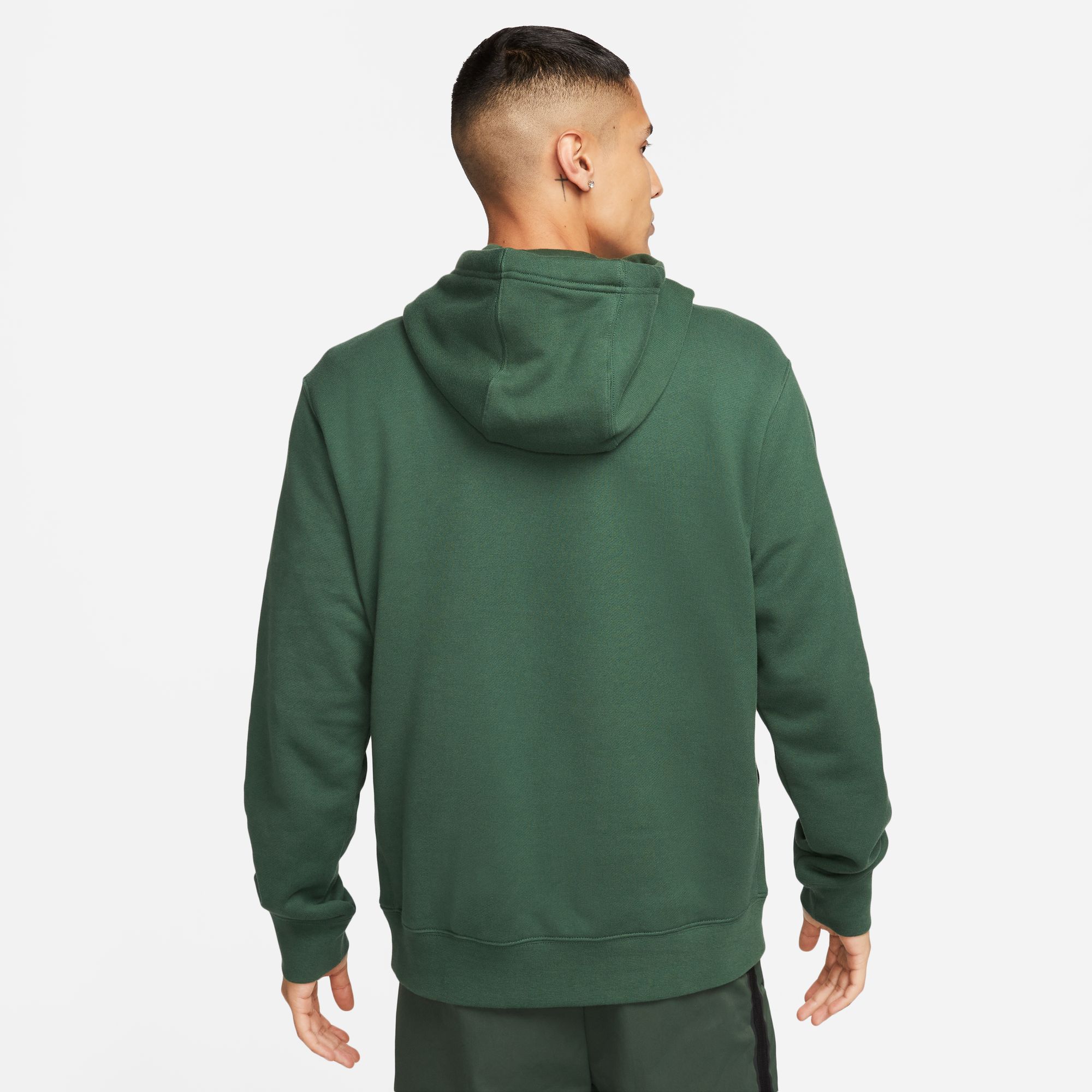 NIKE M NK CLUB+ FT CB HOODIE FIR/WHITE/BLACK/WHITE – Bild 2