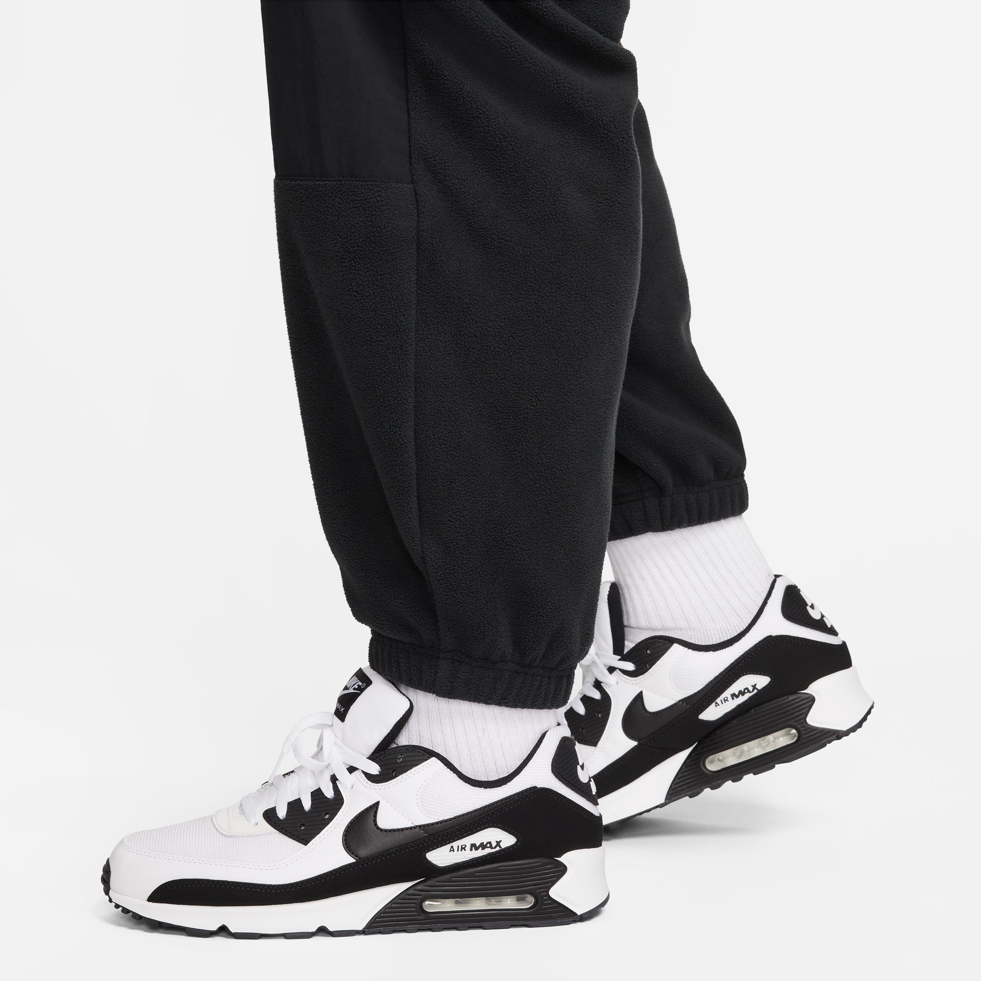 NIKE M NK CLUB+ POLAR FLC CF PANT BLACK/BLACK – Bild 5