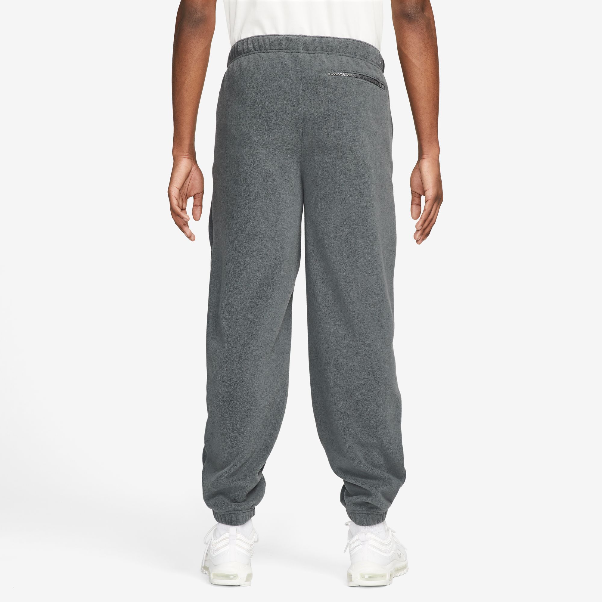 NIKE M NK CLUB+ POLAR FLC CF PANT IRON GREY/BLACK