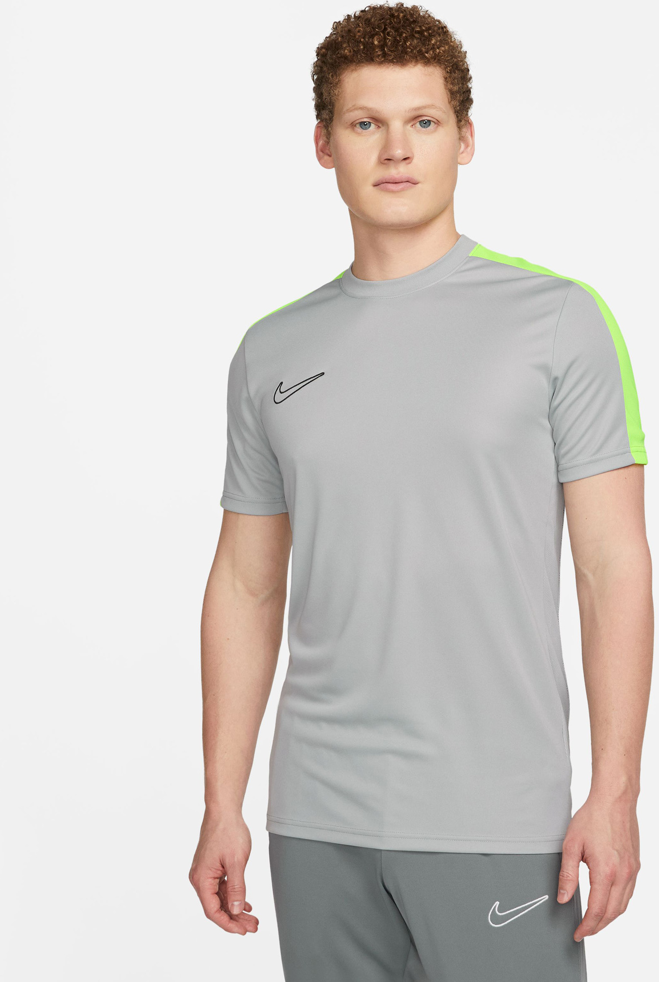 NIKE M NK DF ACD23 TOP SS BR FLT SILVER/VOLT/BLACK
