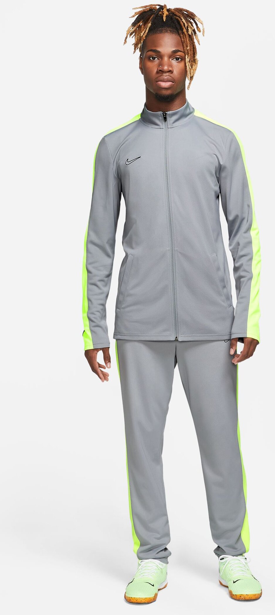 NIKE M NK DF ACD23 TRK SUIT K BR FLT SILVER/VOLT/BLACK
