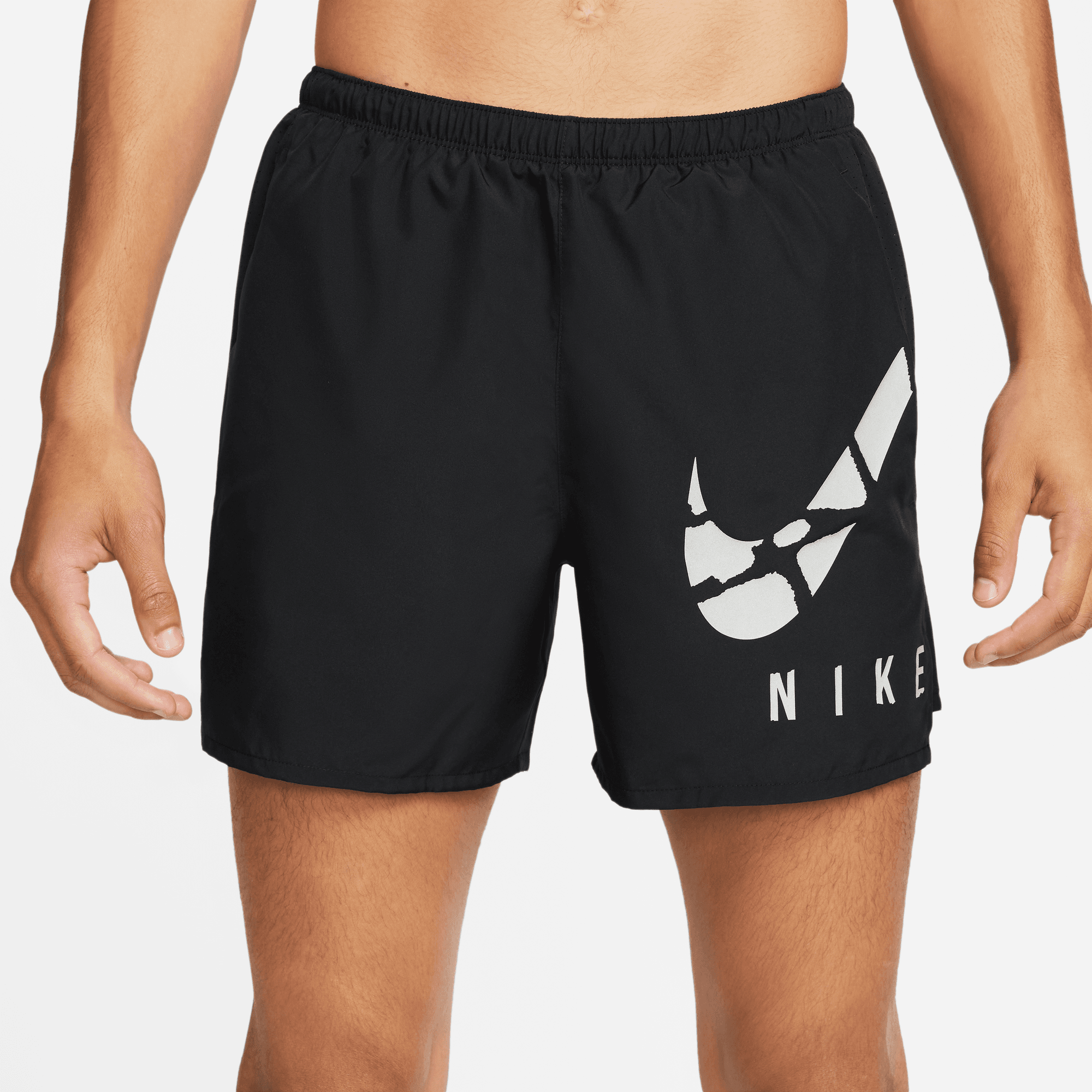 NIKE M NK DF CHLNR SHRT 5BF RUN DVN BLACK/REFLECTIVE SILV