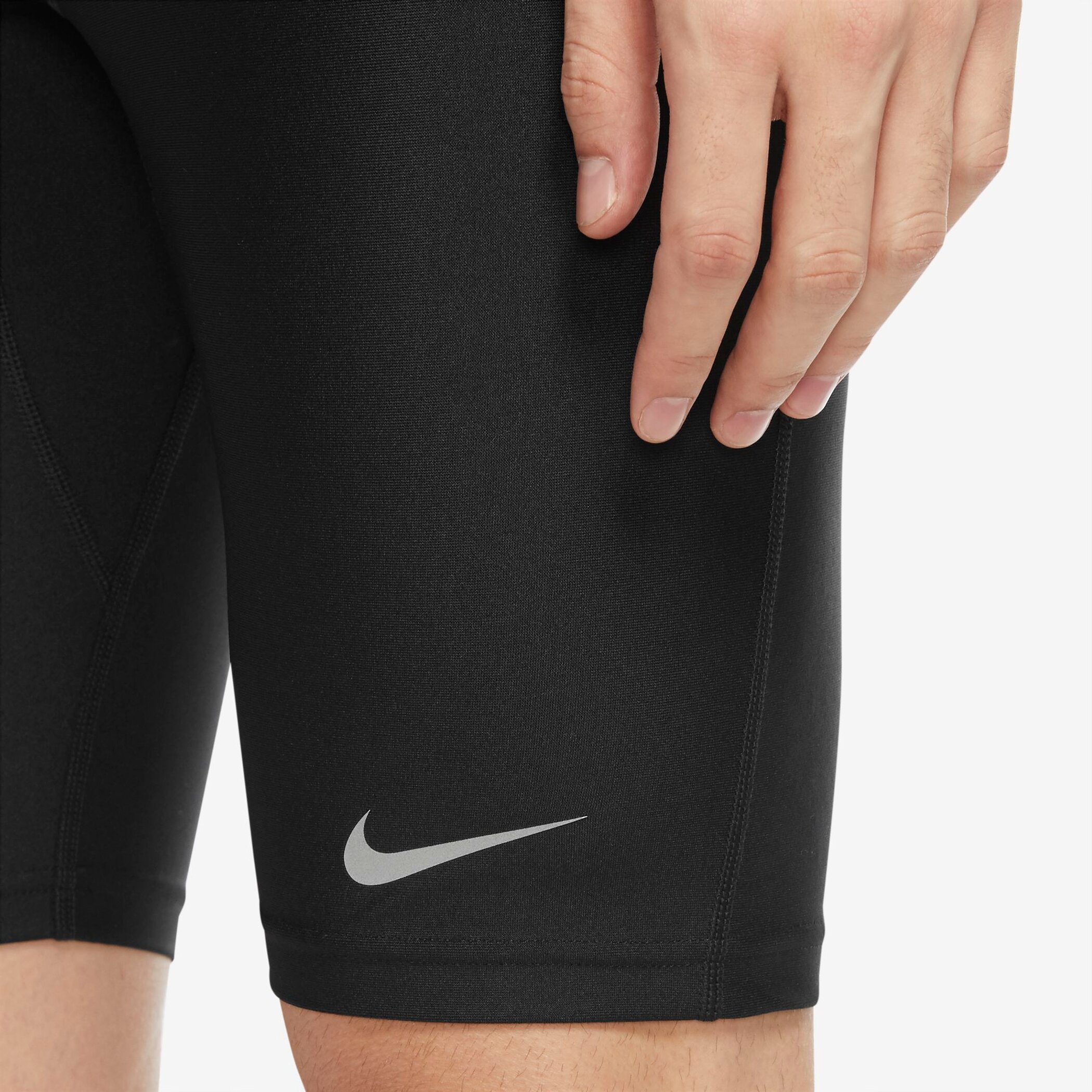 NIKE M NK DF FAST HALF TIGHT BLACK/REFLECTIVE SILV – Bild 4