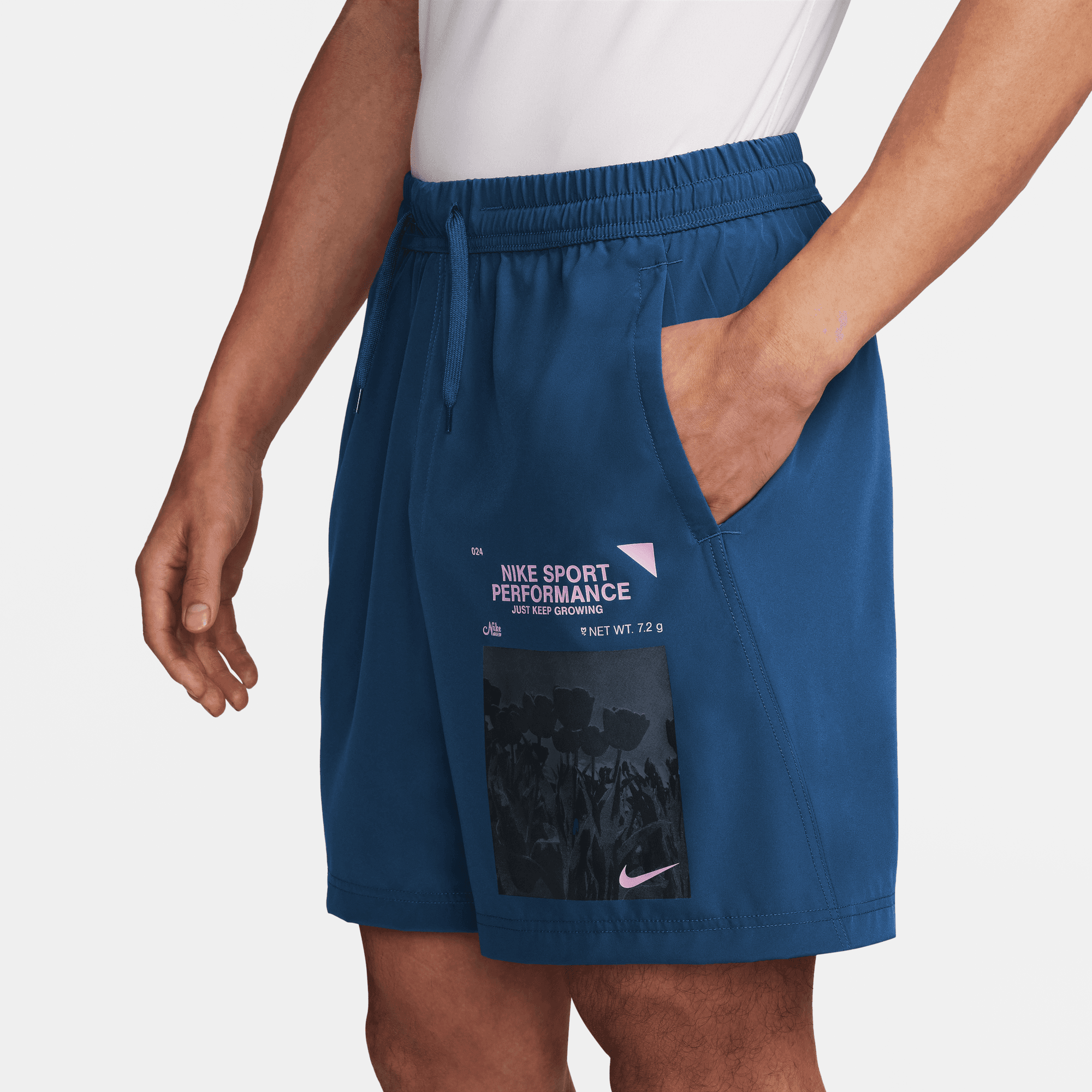 NIKE M NK DF FORM 7UL SHORT GX COURT BLUE/PINK FOAM /BLACK – Bild 3