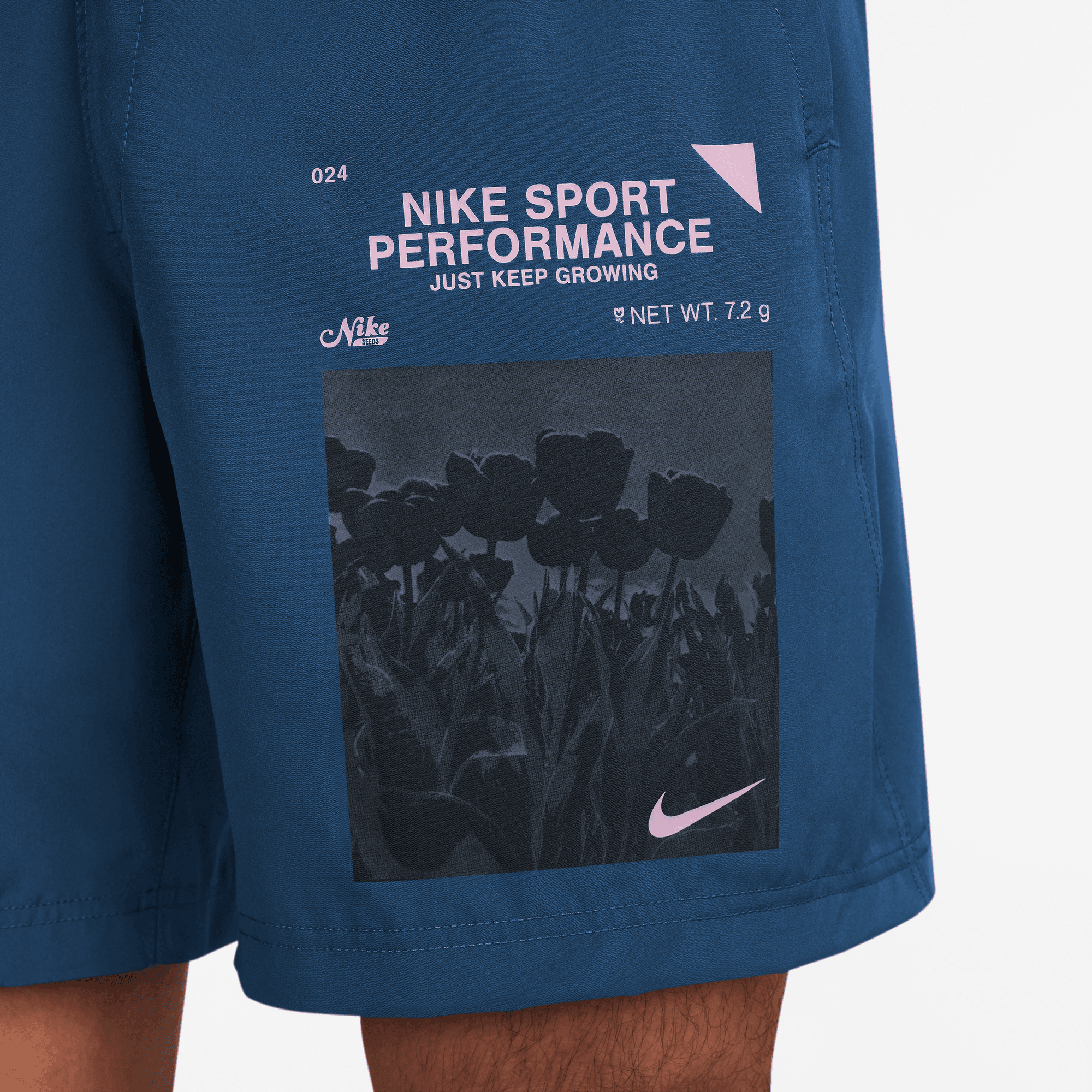 NIKE M NK DF FORM 7UL SHORT GX COURT BLUE/PINK FOAM /BLACK – Bild 4