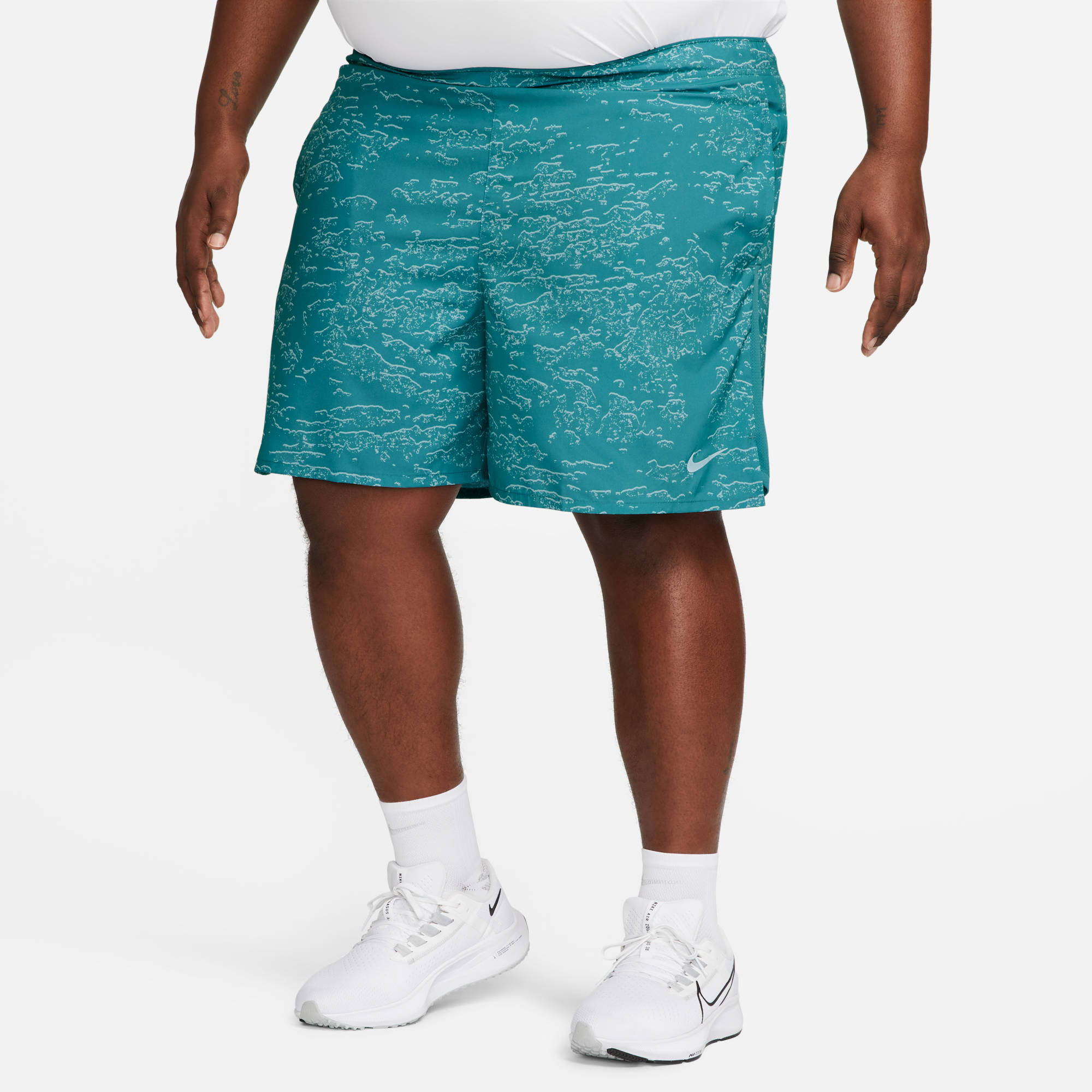 NIKE M NK DF RDVN CHLNR SHRT MINERAL TEAL/REFLECTIVE SI