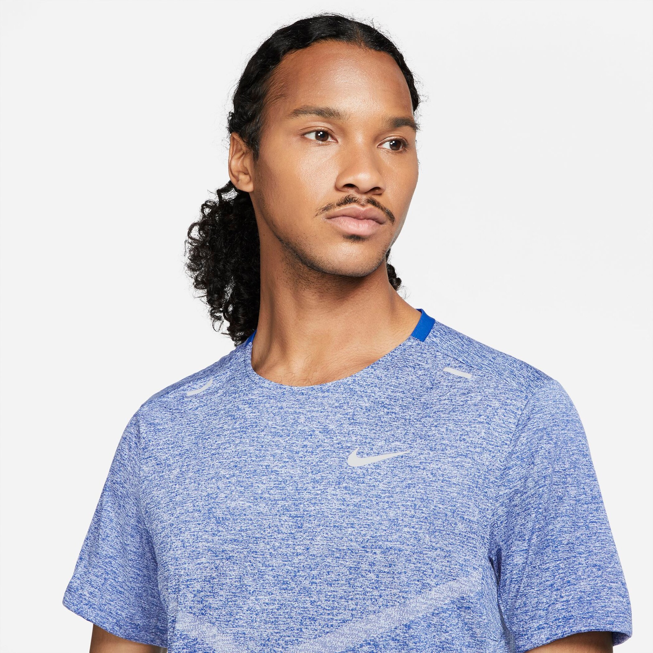 NIKE M NK DF RISE 365 SS GAME ROYAL/HTR/REFLECTIVE SILV – Bild 3