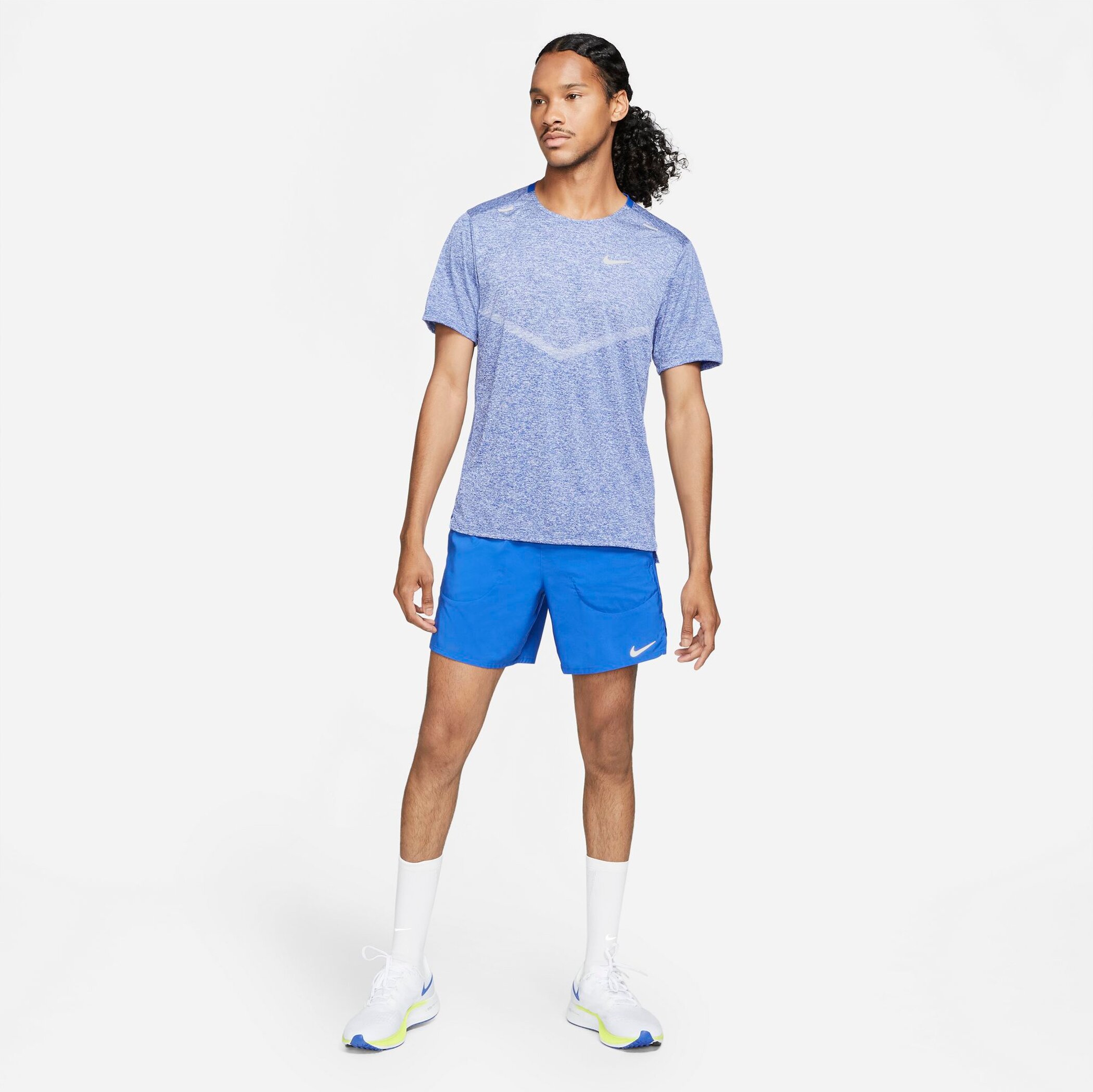 NIKE M NK DF RISE 365 SS GAME ROYAL/HTR/REFLECTIVE SILV – Bild 5