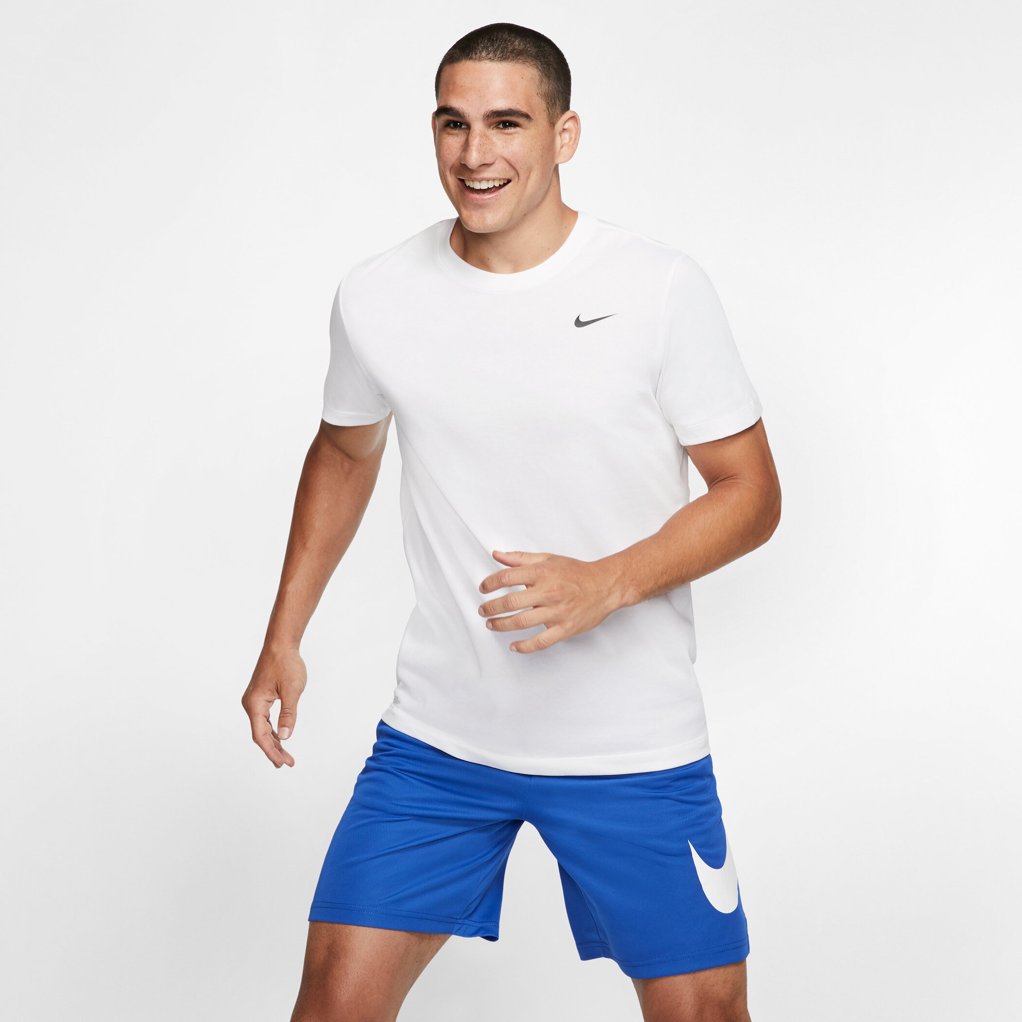 NIKE M NK DF TEE DFC CREW SOLID WHITE/BLACK – Bild 5