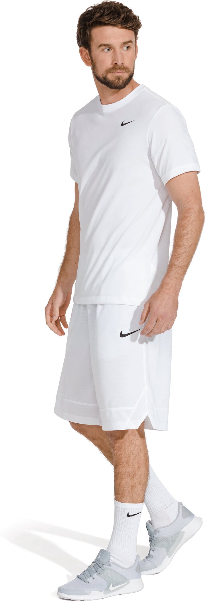 NIKE M NK DF TEE DFC CREW SOLID WHITE/BLACK – Bild 8