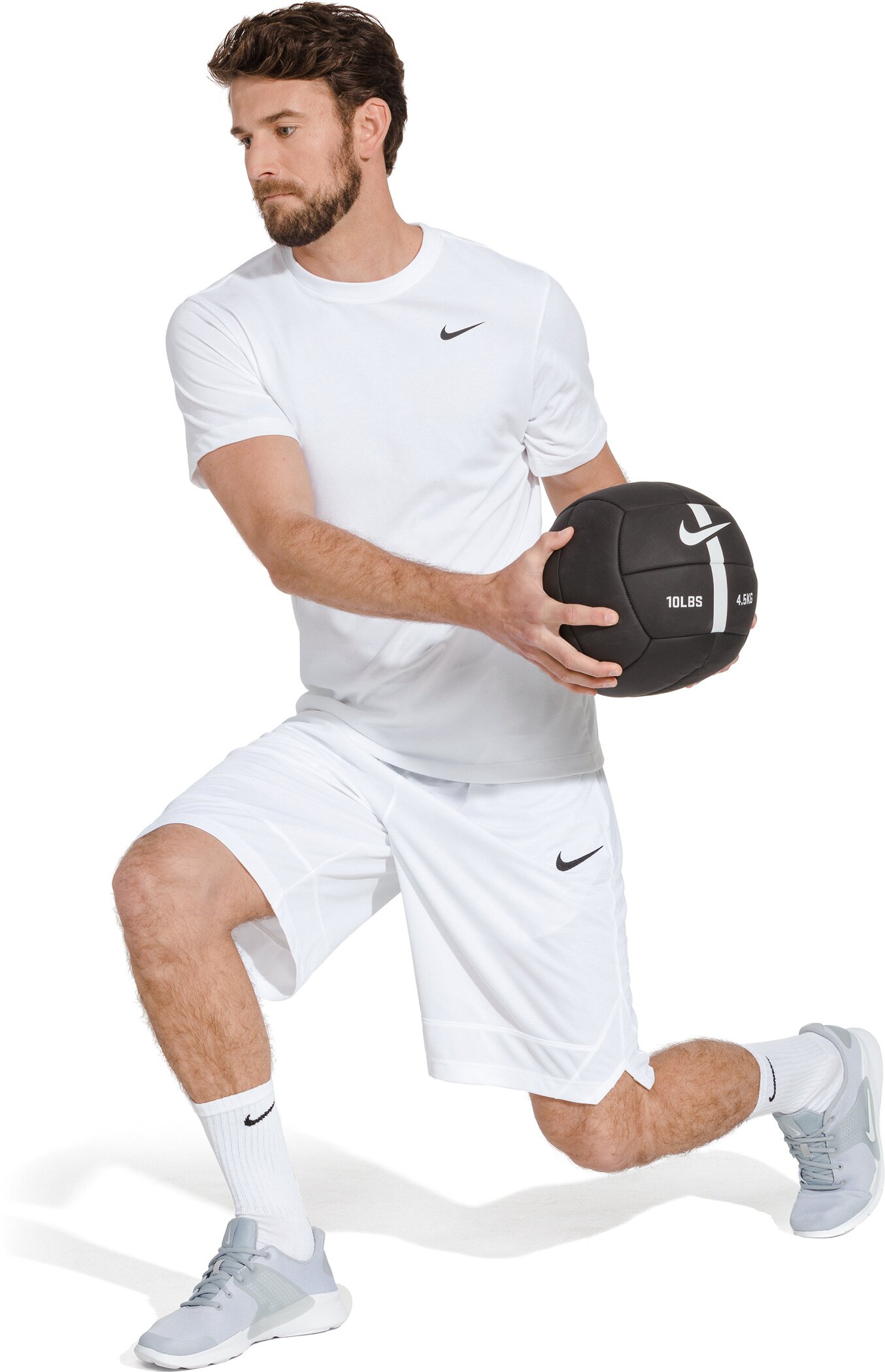 NIKE M NK DF TEE DFC CREW SOLID WHITE/BLACK – Bild 9