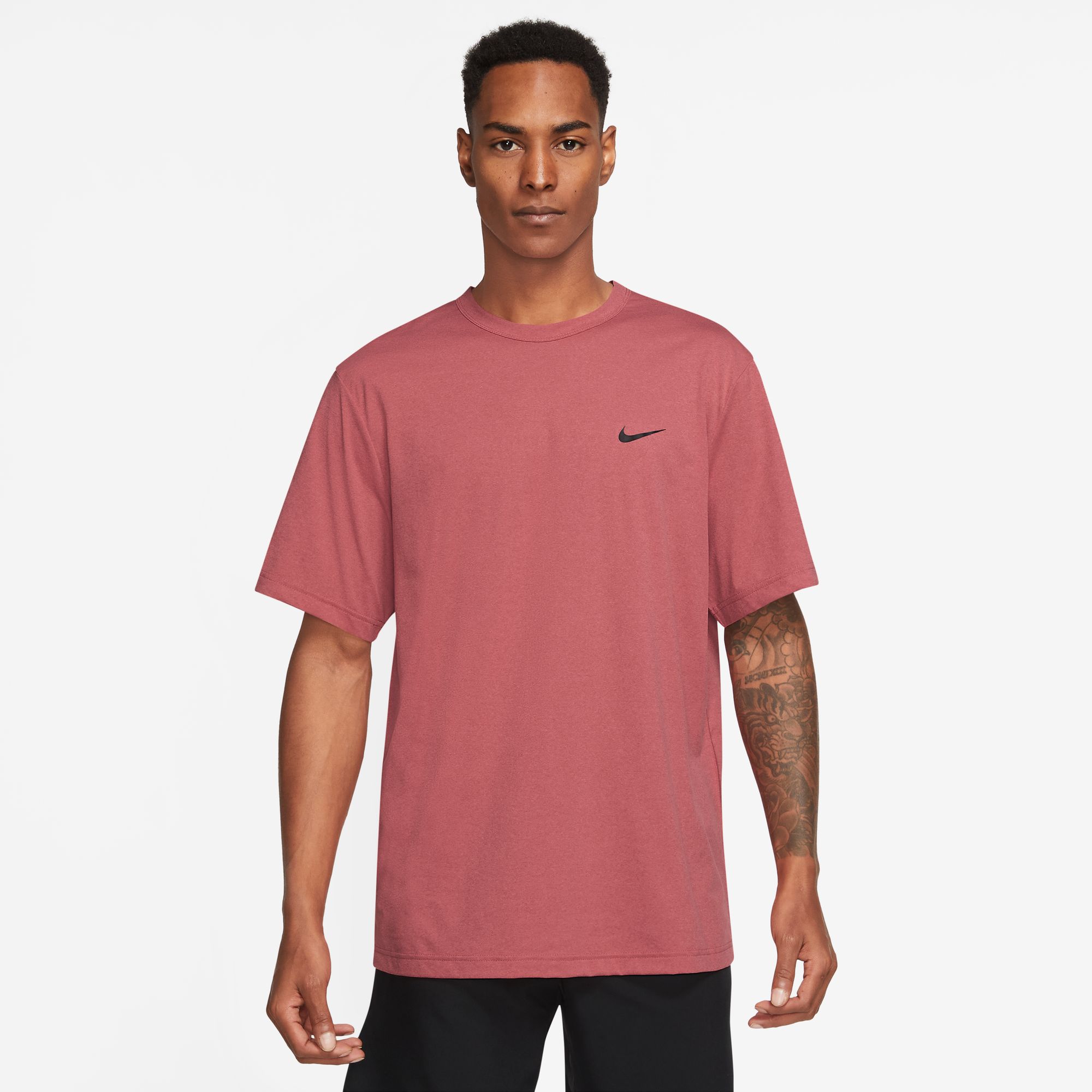 NIKE M NK DF UV HYVERSE SS ADOBE/BLACK