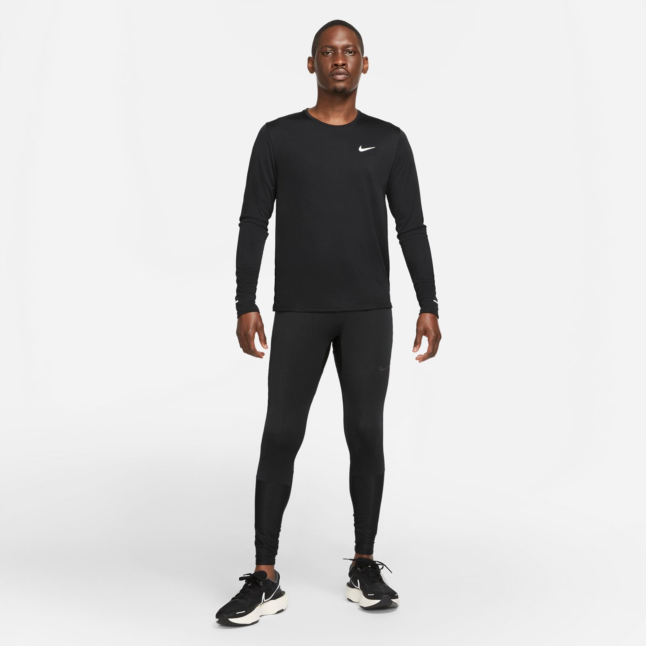 NIKE M NK DF UV MILER TOP LS BLACK/REFLECTIVE SILV – Bild 5