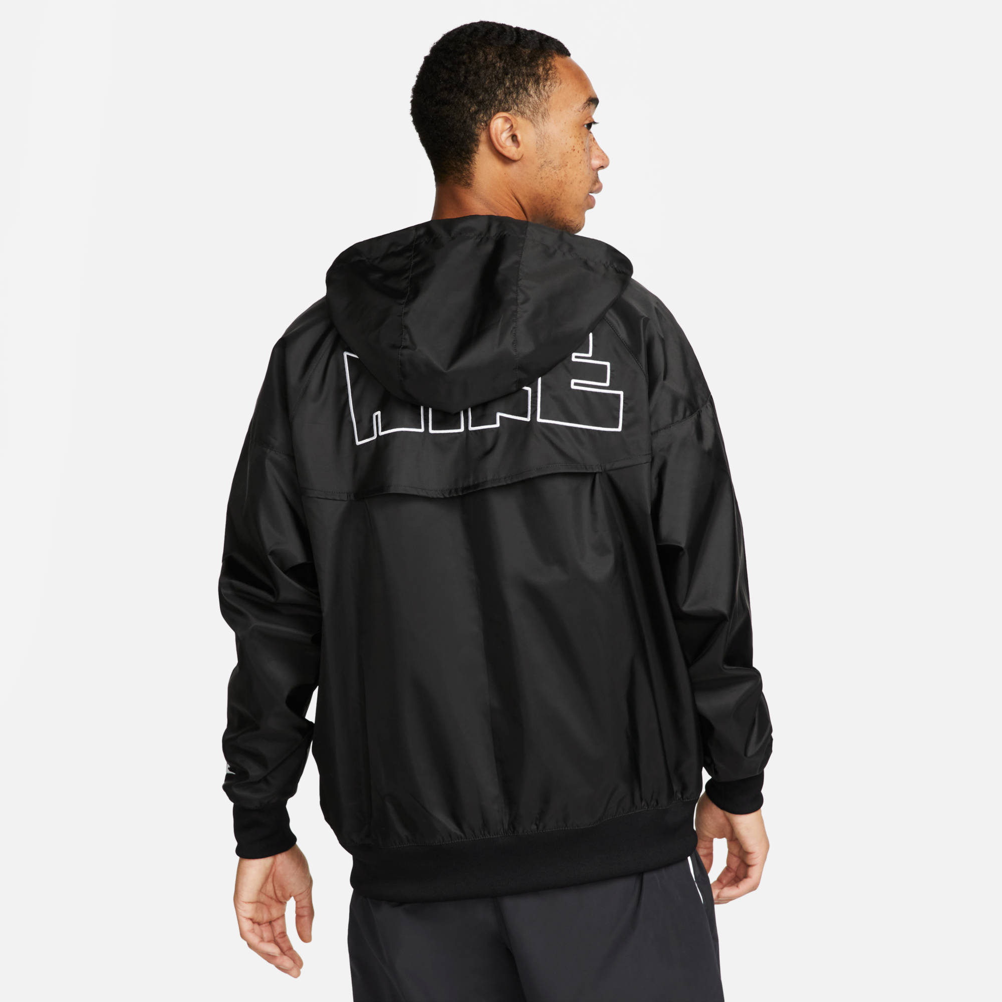 NIKE M NK WR WVN + LND JKT GX HD BLACK/BLACK/BLACK/WHITE – Bild 2