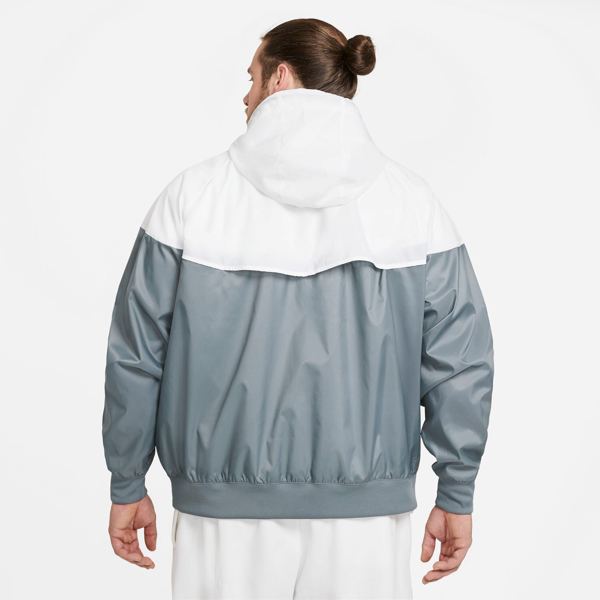 NIKE M NK WVN LND WR HD JKT SMOKE GREY/WHITE/SMOKE GRE – Bild 8