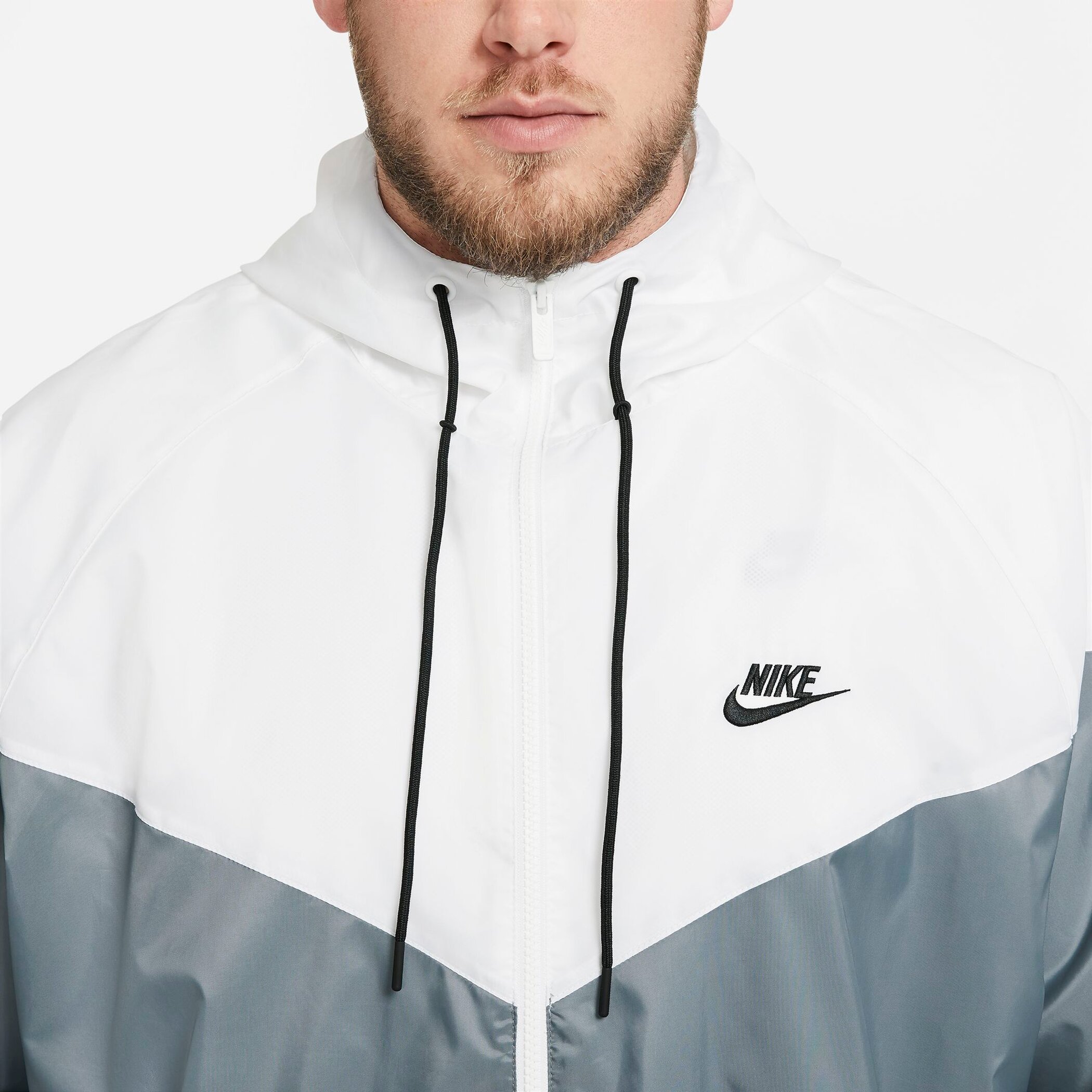 NIKE M NK WVN LND WR HD JKT SMOKE GREY/WHITE/SMOKE GRE – Bild 9