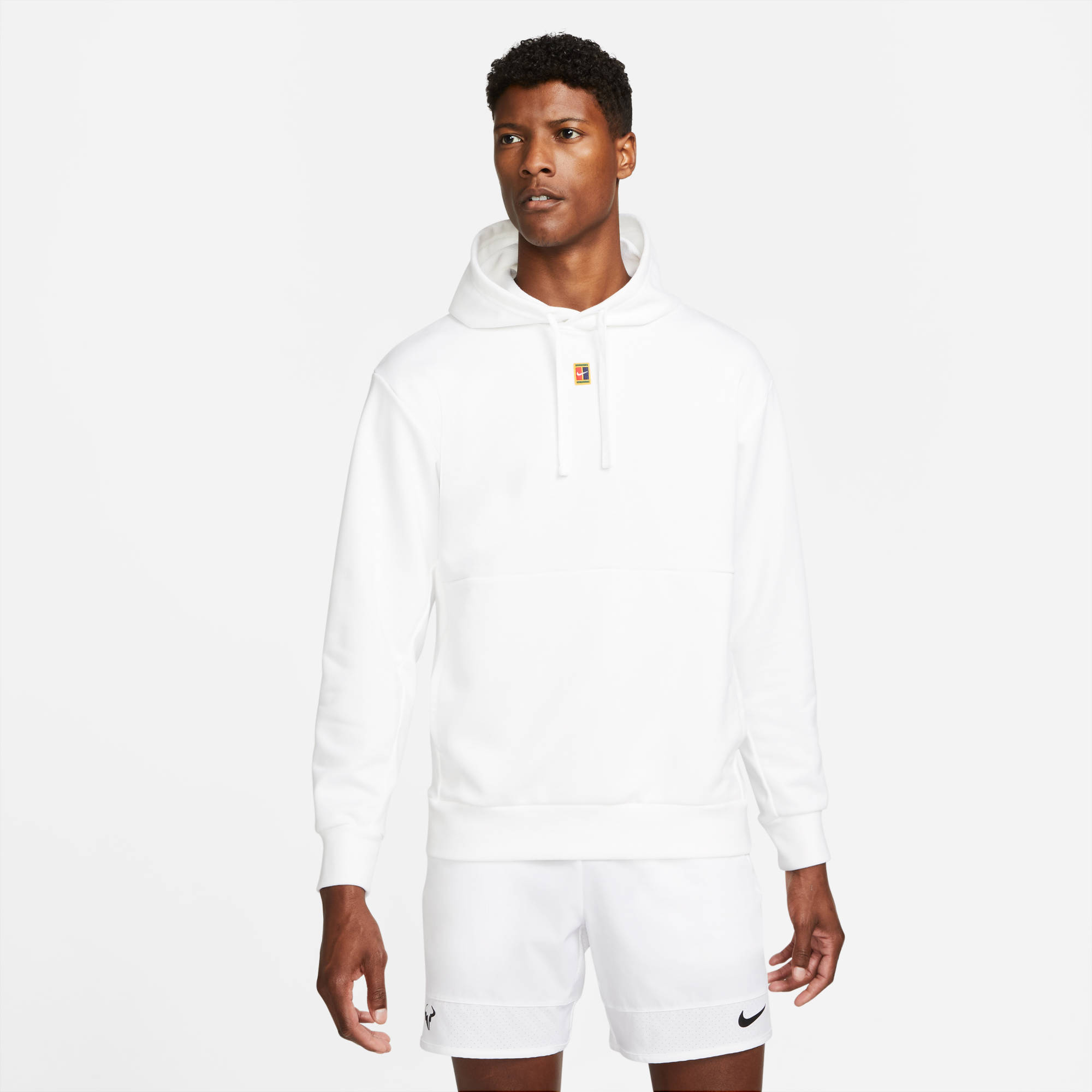 NIKE M NKCT DF FLC HERITAGE HOODIE WHITE