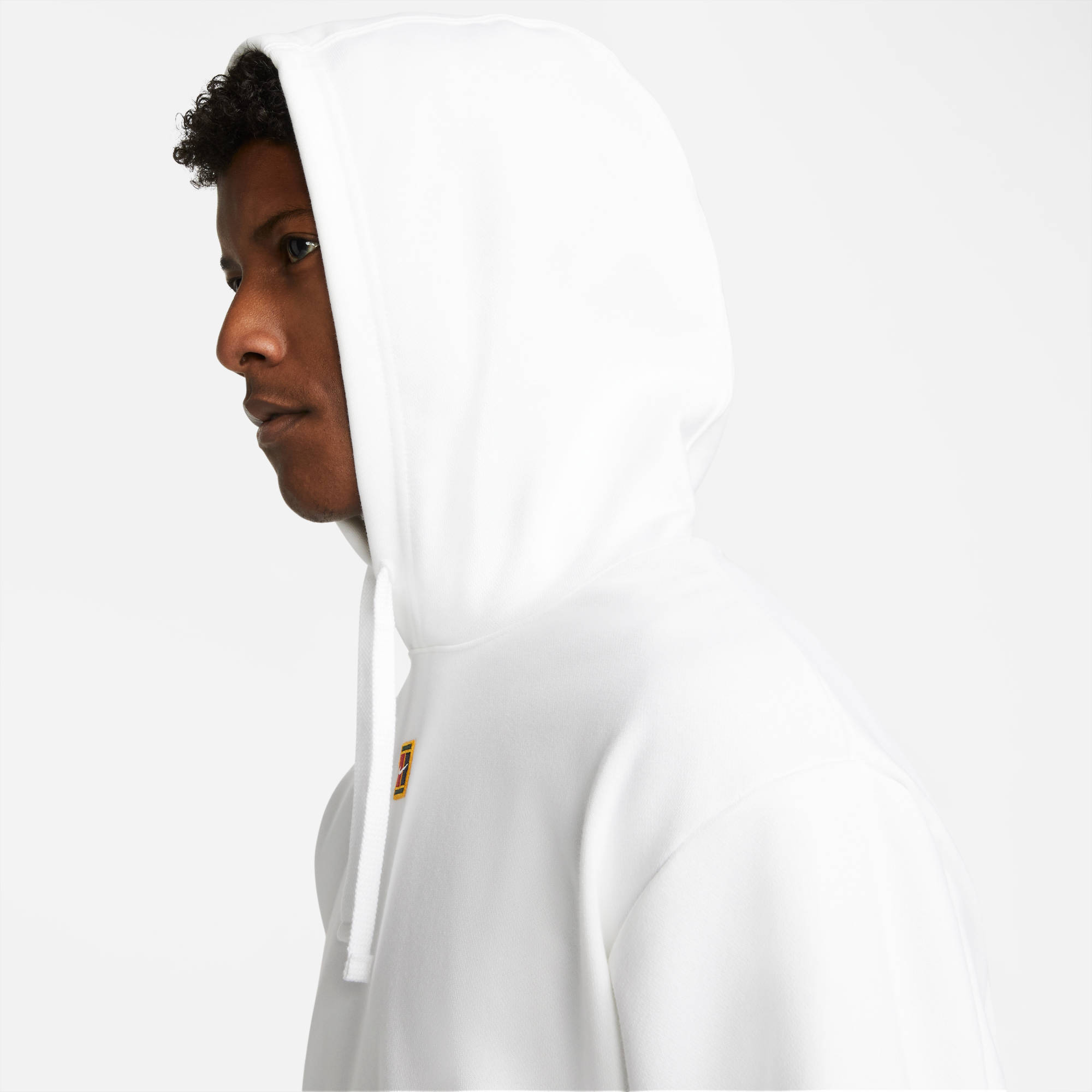 NIKE M NKCT DF FLC HERITAGE HOODIE WHITE – Bild 4