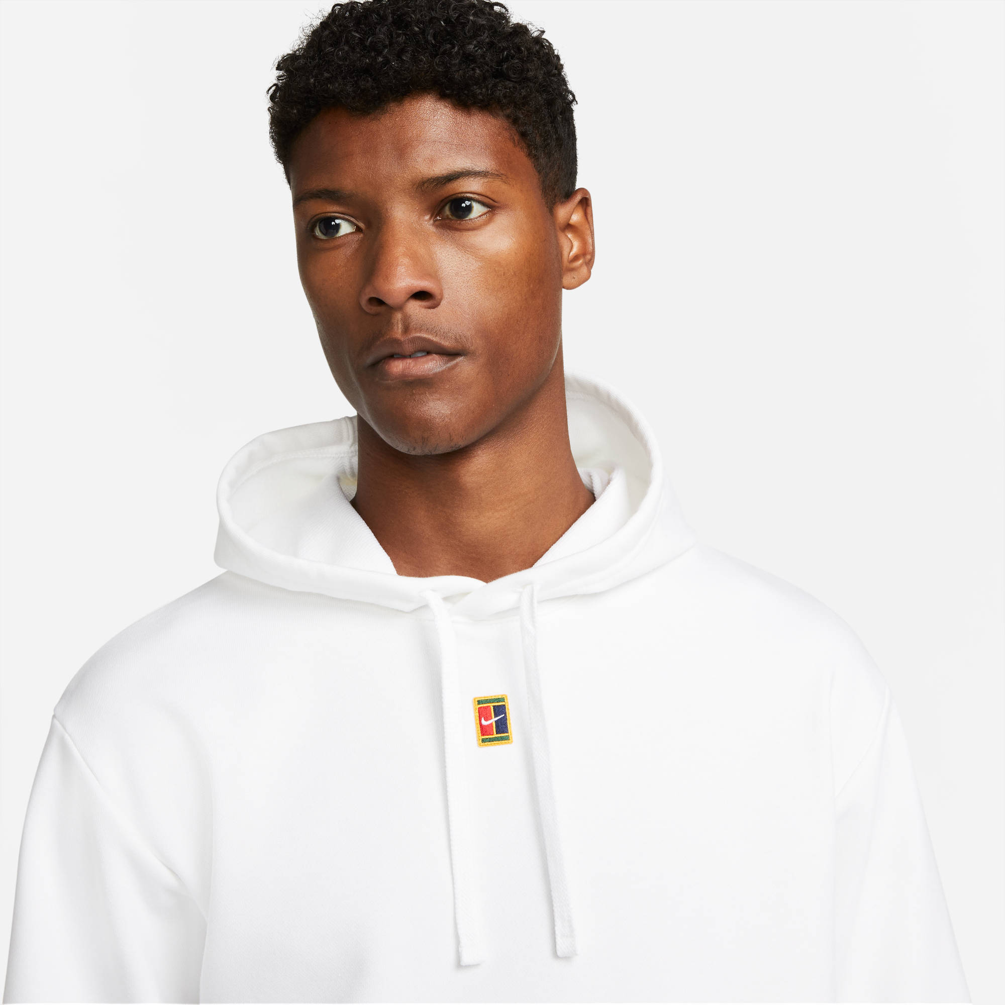 NIKE M NKCT DF FLC HERITAGE HOODIE WHITE – Bild 5