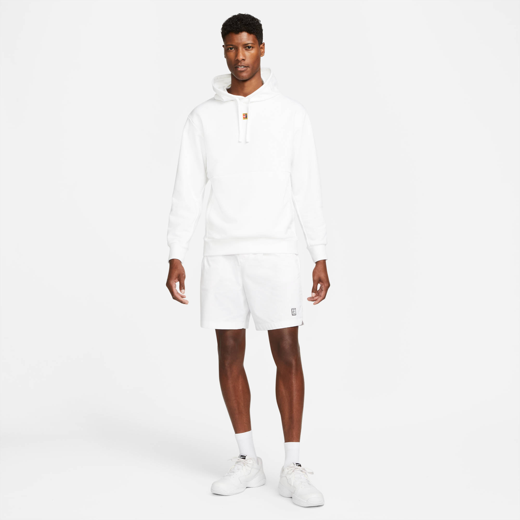 NIKE M NKCT DF FLC HERITAGE HOODIE WHITE – Bild 6