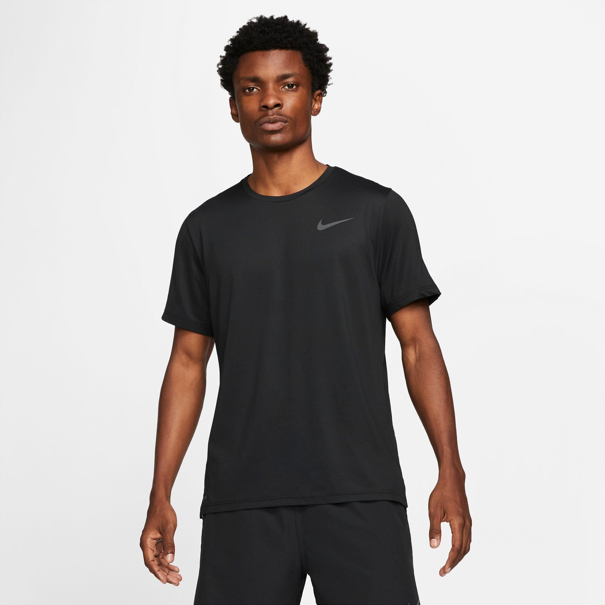 NIKE M NP DF HPR DRY TOP SS BLACK/DARK GREY