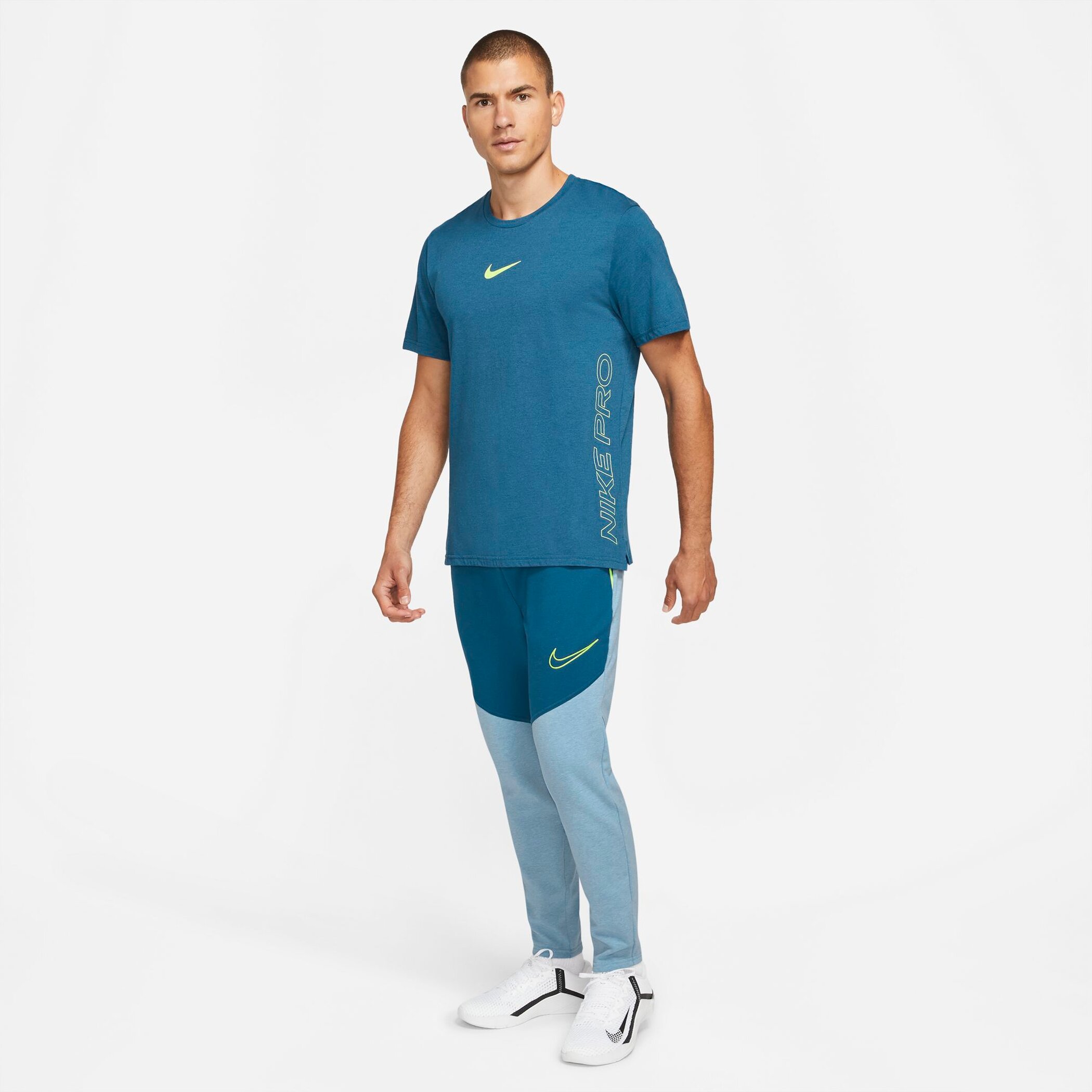 NIKE M NP DF NPC BURNOUT SS TOP 2.0 COURT BLUE/DUTCH BLUE/VOLT – Bild 7