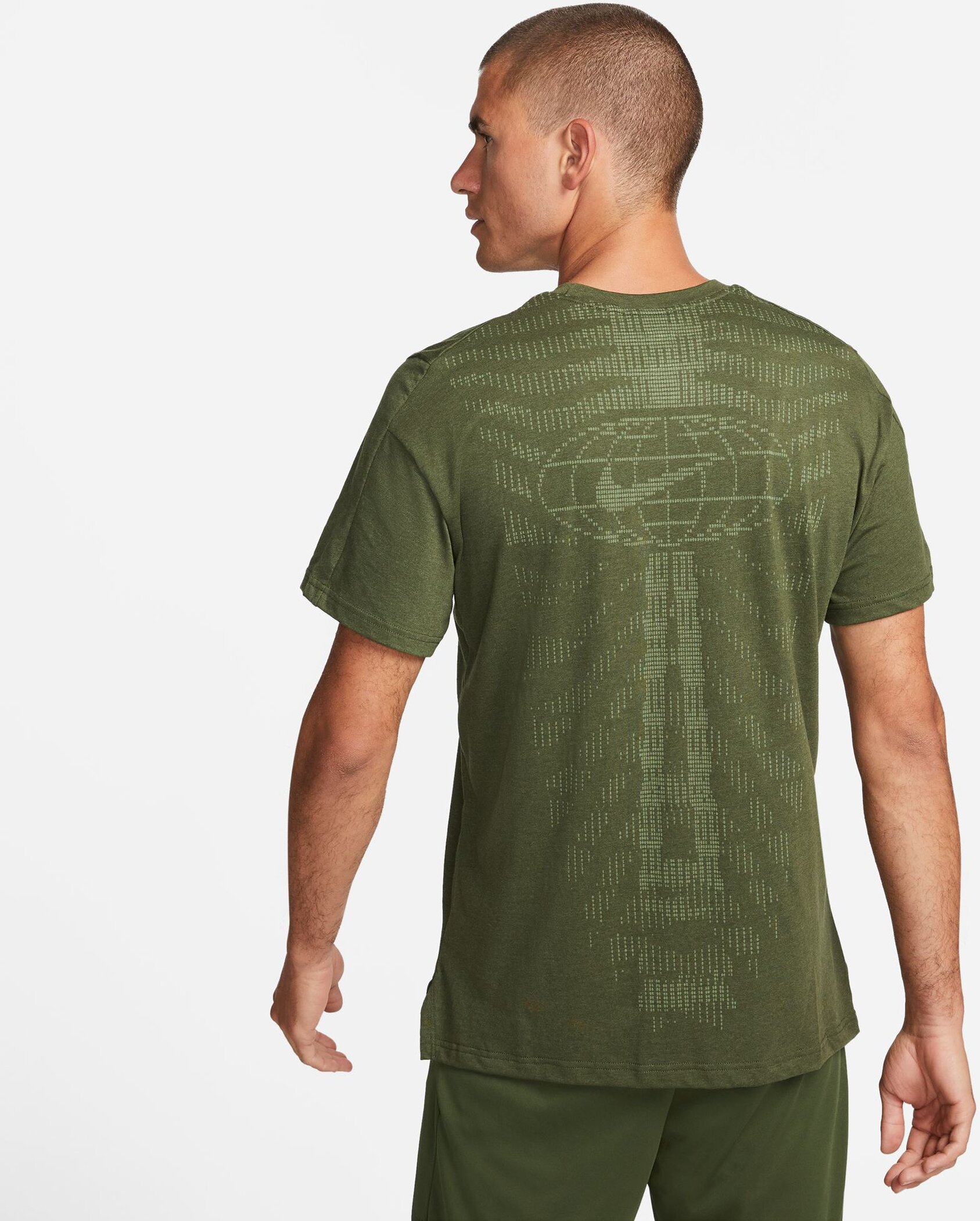 NIKE M NP DF NPC BURNOUT SS TOP 3.0 ROUGH GREEN/BLACK – Bild 2