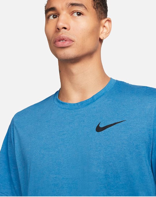 NIKE M NP DF NPC BURNOUT SS TOP 3.0 LT PHOTO BLUE/BLACK – Bild 3